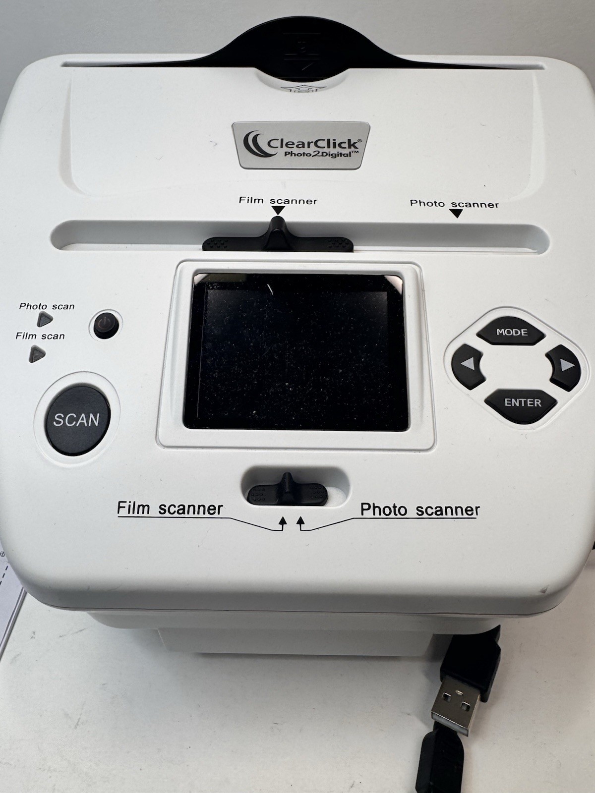 ClearClick Photo to Digital Photo Slide and Film Scanner. No Memory Card.