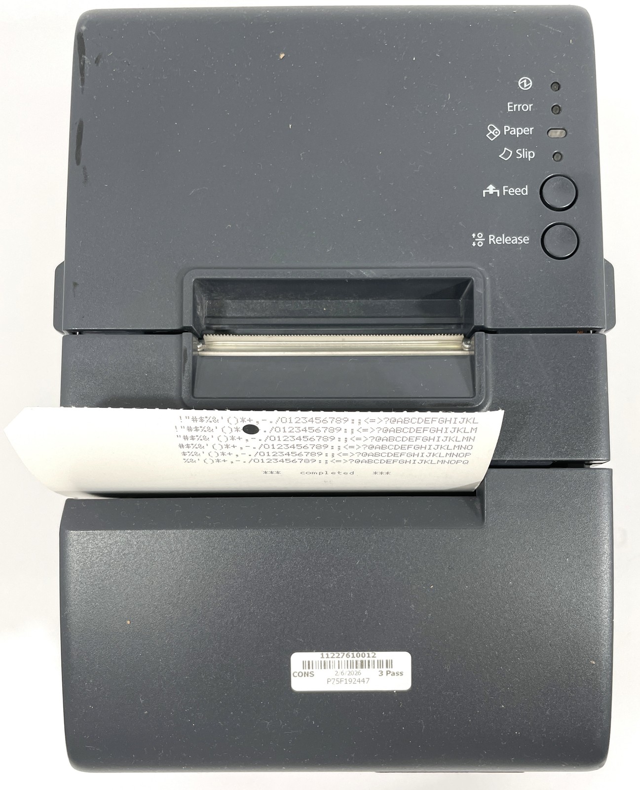 Epson M253A Thermal Impact POS Printer TM-6000IV w/ AC Adapter & USB Cable