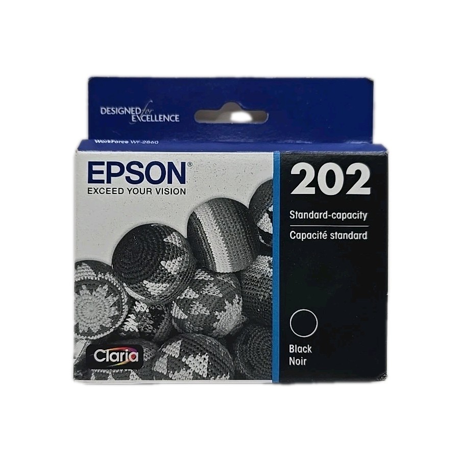 EPSON 202 Black Noir Ink Standard Capacity Cartridges 04/2027