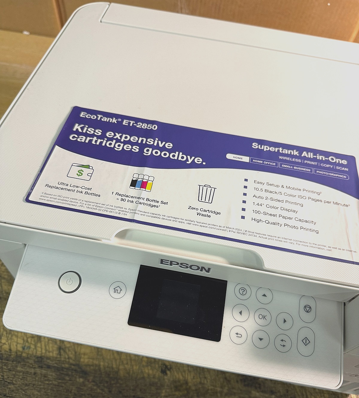 Epson EcoTank ET-2850 Wireless Color All-in-One Printer