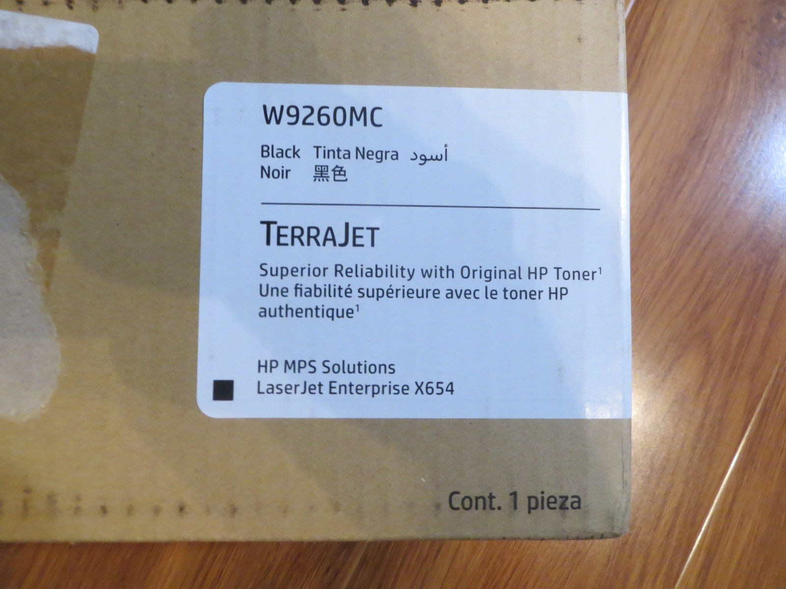 NEW Hp W9260MC X65455dn X65465dn Toner CTG Black OEM Never installed Open Box