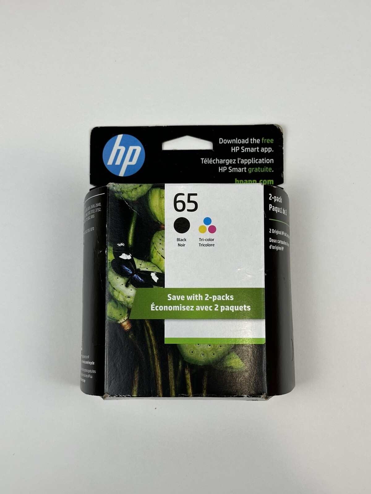 HP 65 (T0A36AN) Black & Tri-color Original Ink Cartridges EXP 11-25
