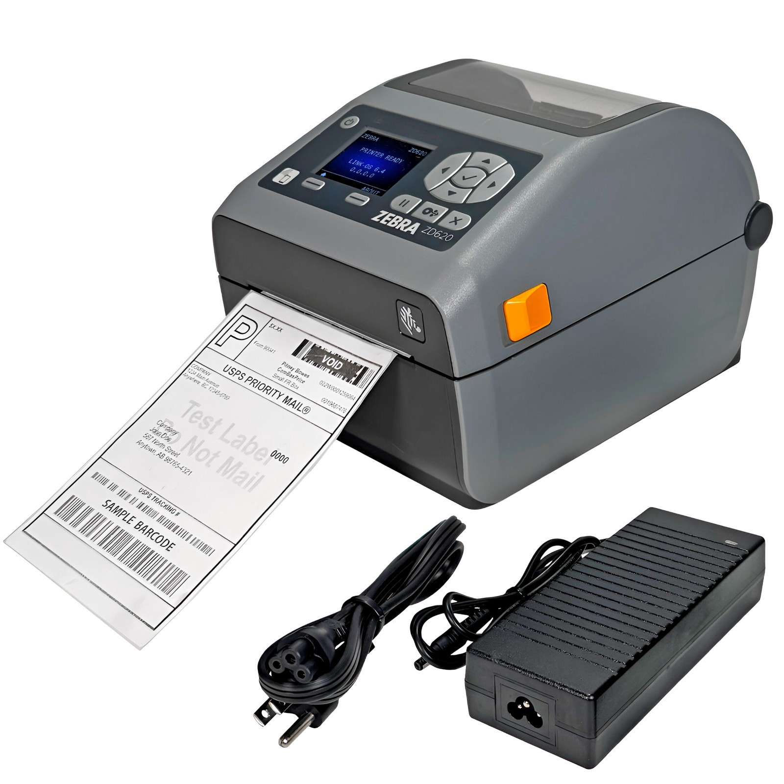 TESTED Zebra ZD620 Direct Thermal Label Printer LCD USB WiFi LAN Bluetooth