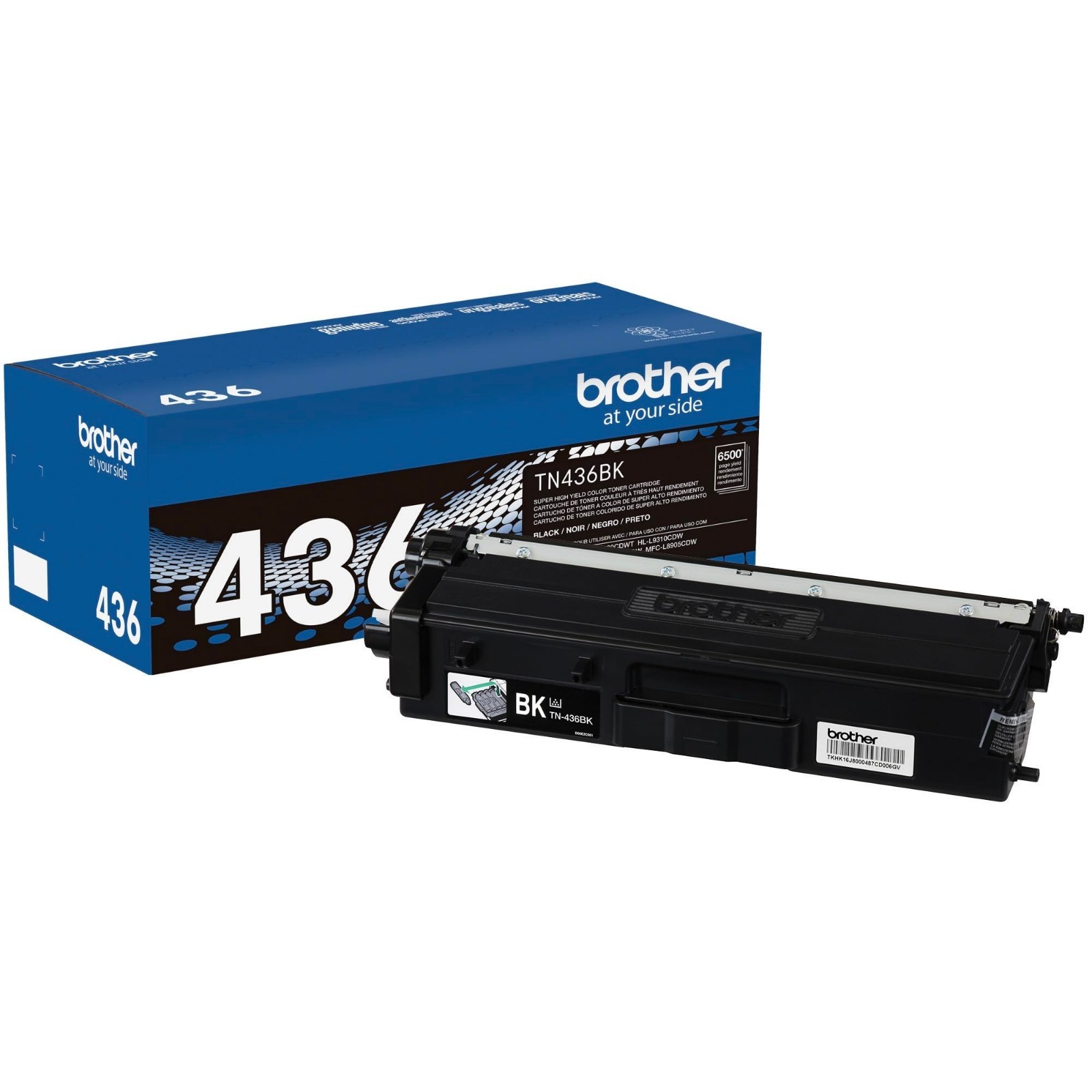 Brother TN436BK Super High Yield Black Toner Cartridge Retail Packaging