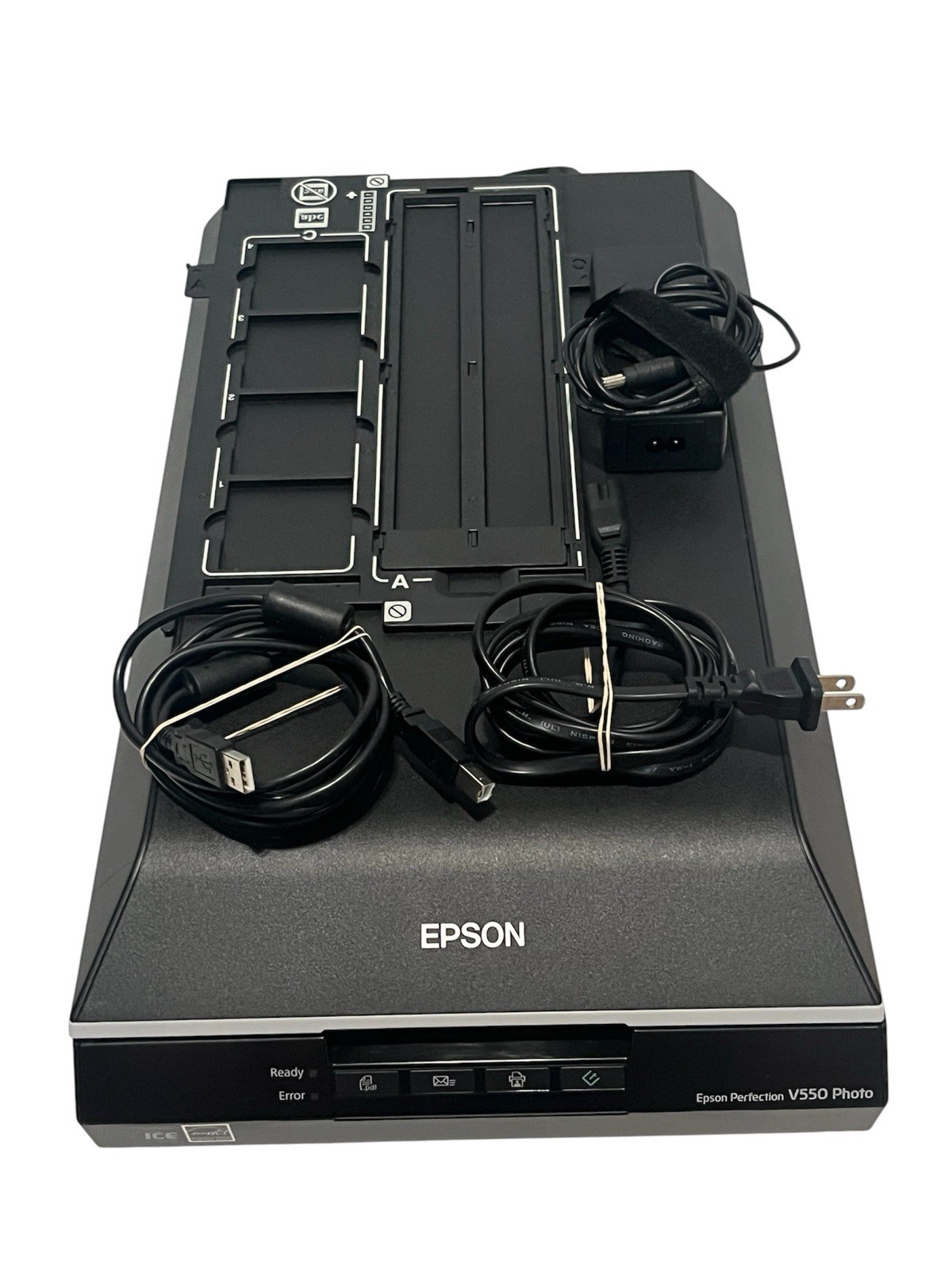 Epson Perfection V550 Photo Color Scanner w/ Film/Slide Tray – FULLY TESTED