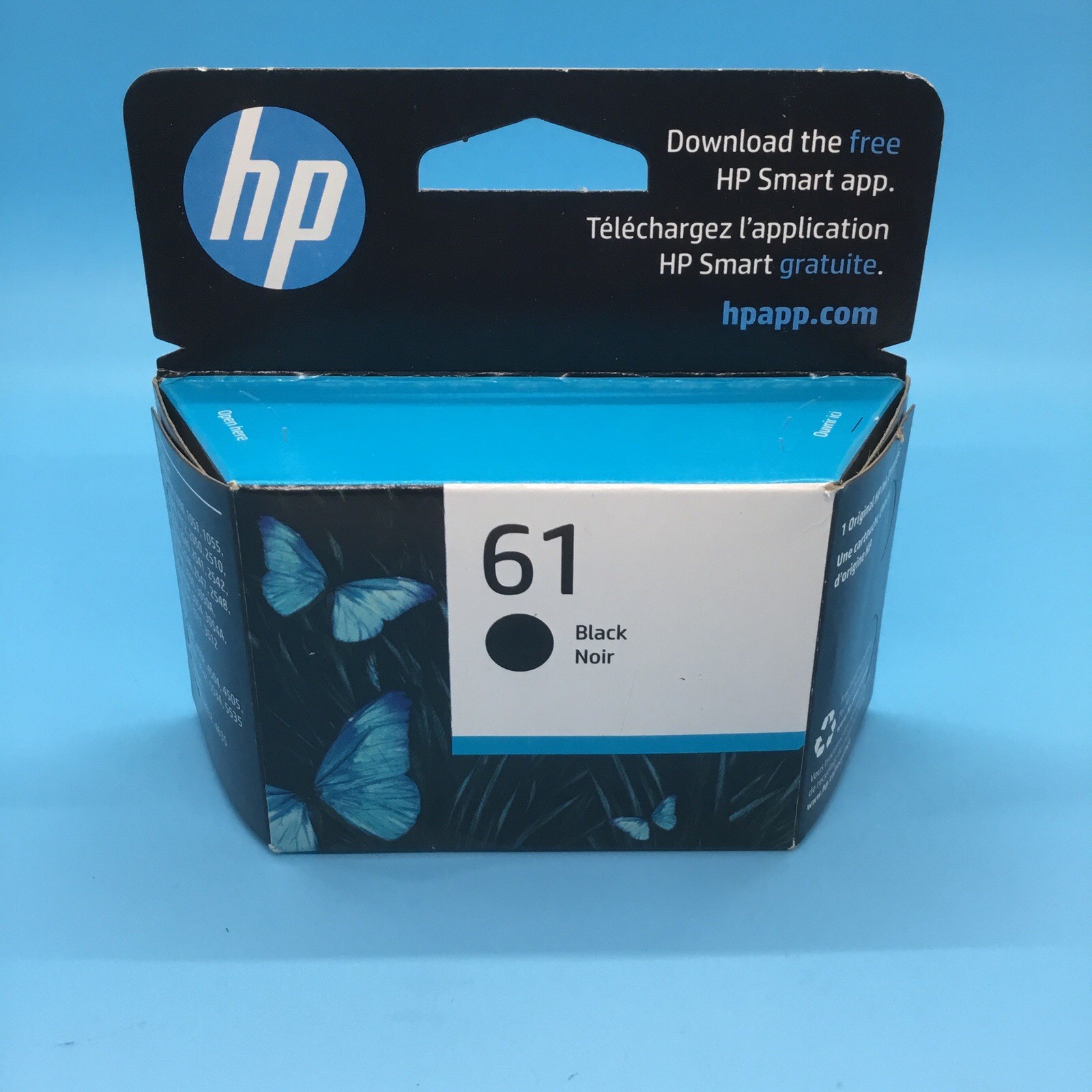 HP Black Ink Cartridge 61 (CH561WN) March 2027 Expiration. New Unopened Box