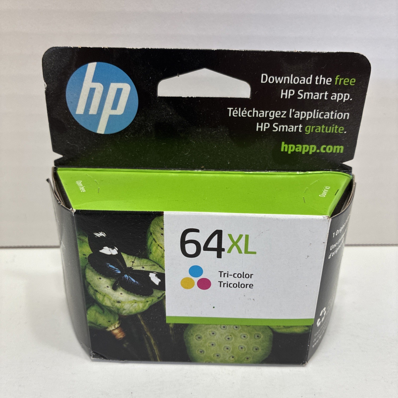 HP 64XL Tri-Color Ink Cartridge New Genuine May 2027