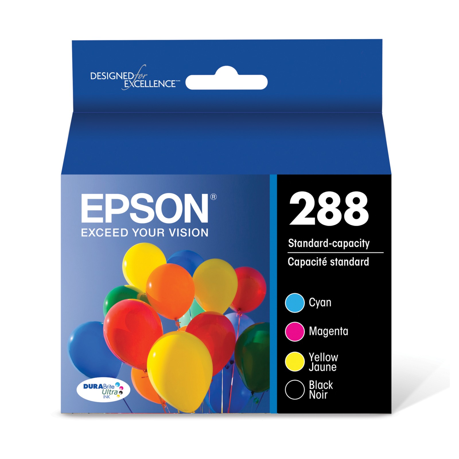 Epson T288120-BCS T288 ULTRA BLK AND COLOR COMBO PK INK CART