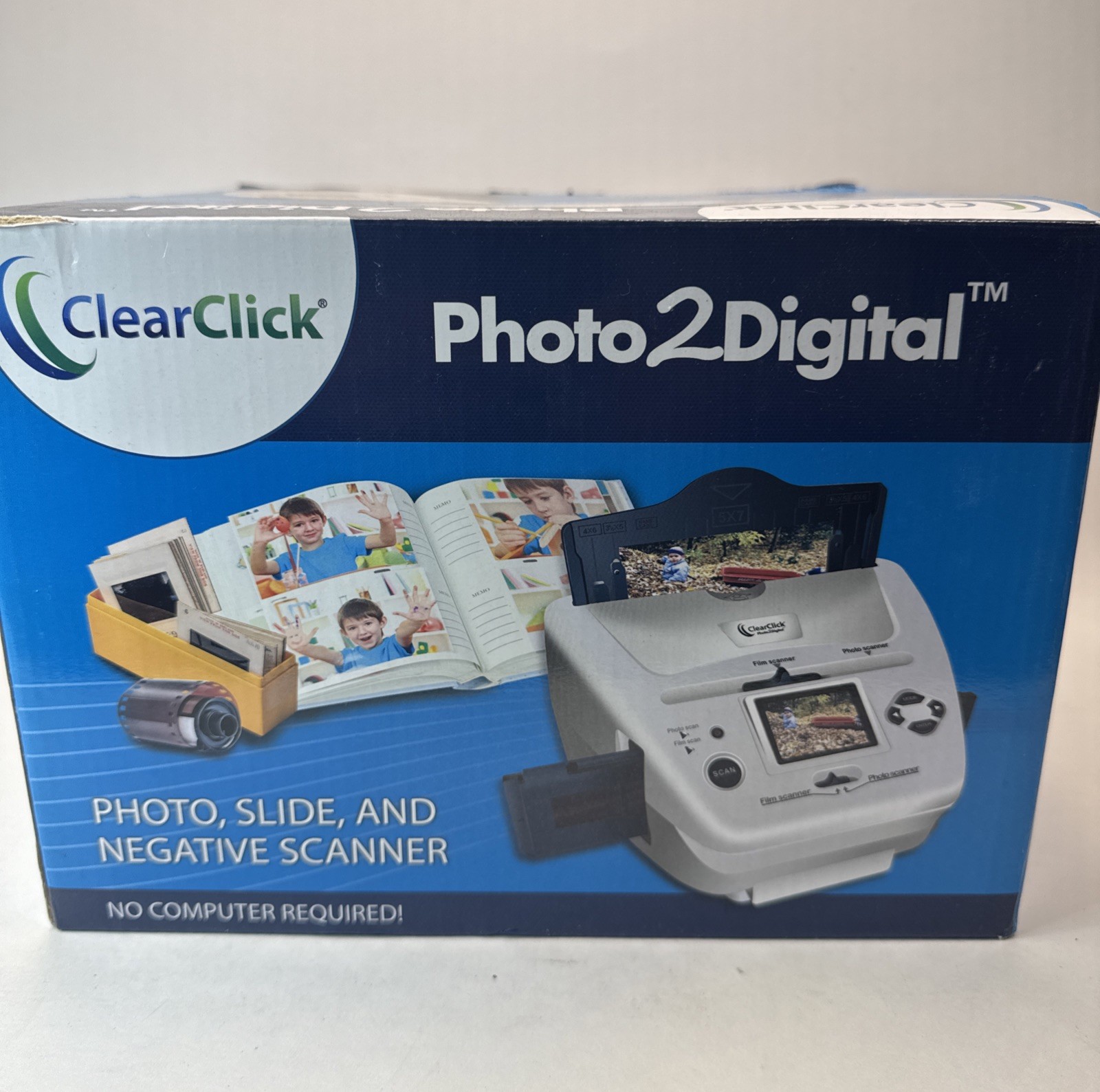 ClearClick Photo to Digital Photo Slide and Film Scanner. No Memory Card.