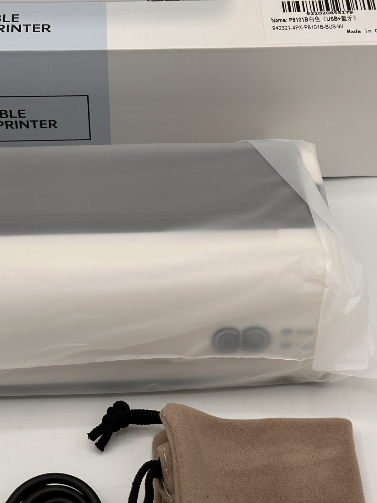 Portable A4 Thermal Printer Wireless Bluetooth USB Inkless Travel Mobile White