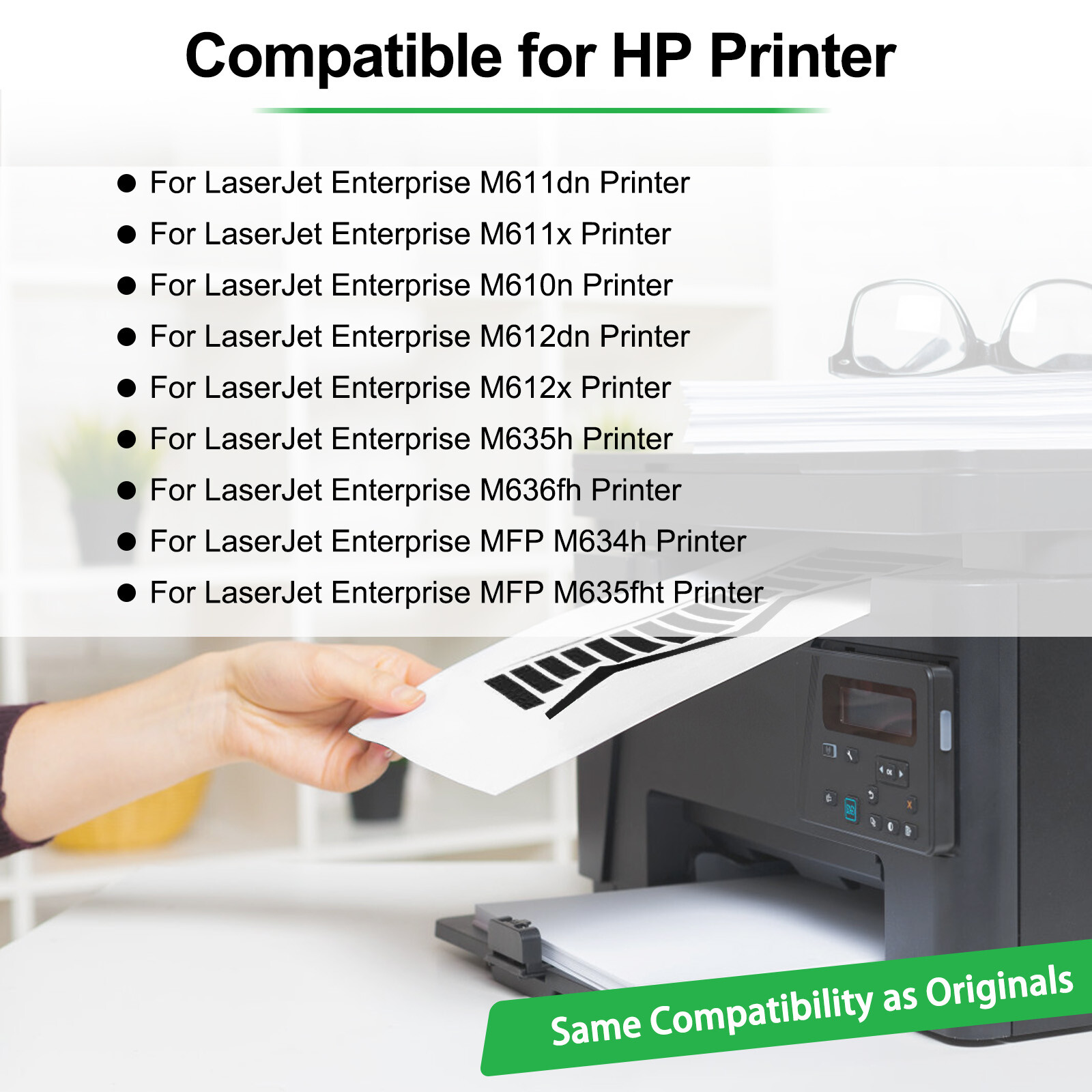 1x W1470X Toner Cartridge with Chip for 147X HP LaserJet M612dn MFP M635h M636fh