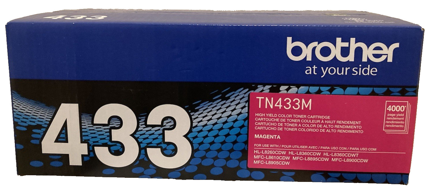 Brother TN433M – High Yield Toner Cartridge – Magenta