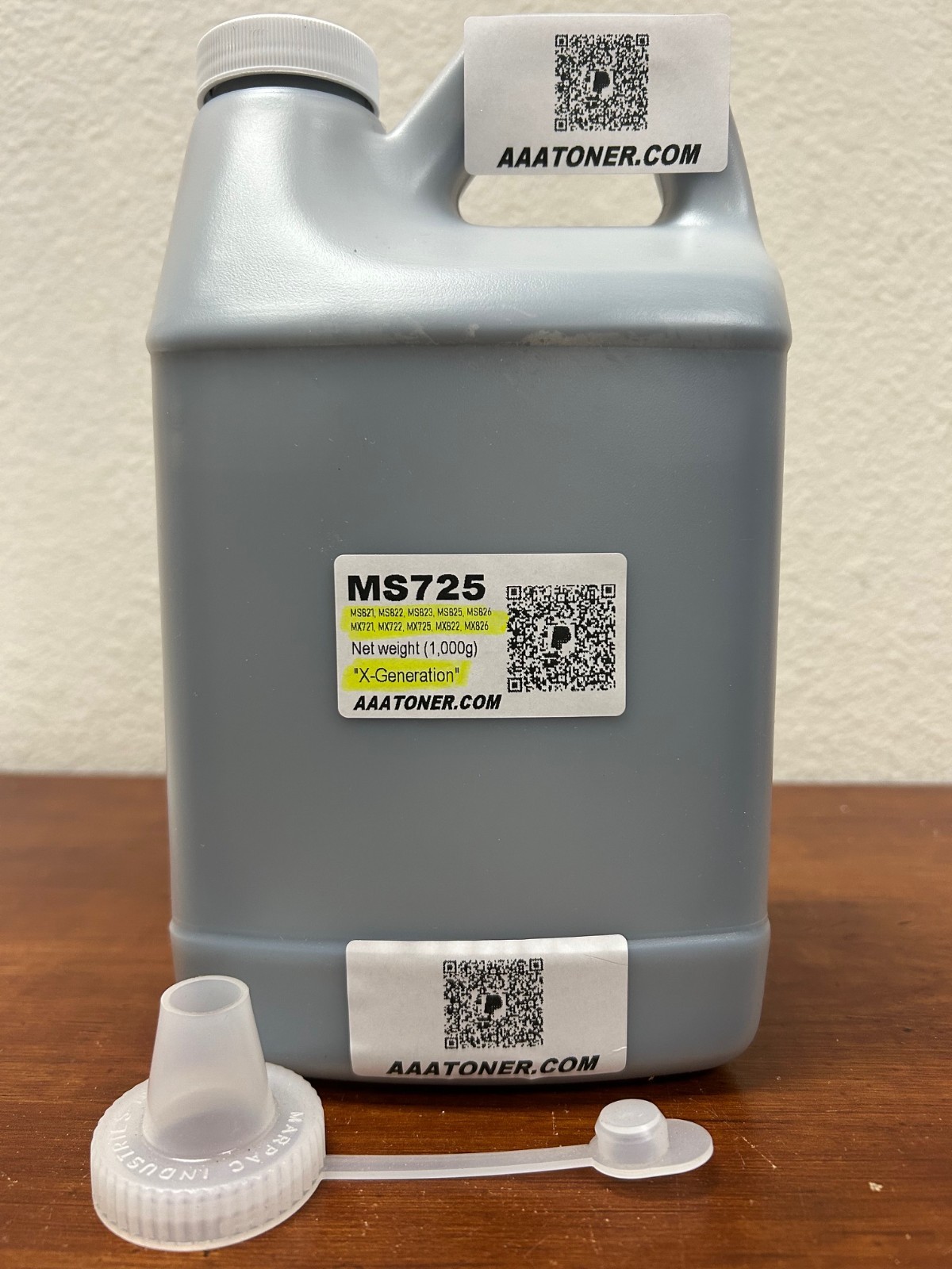 (1,000g) Toner Refill for Lexmark MS821, MS822, MS823, MS825, MS826, MS725