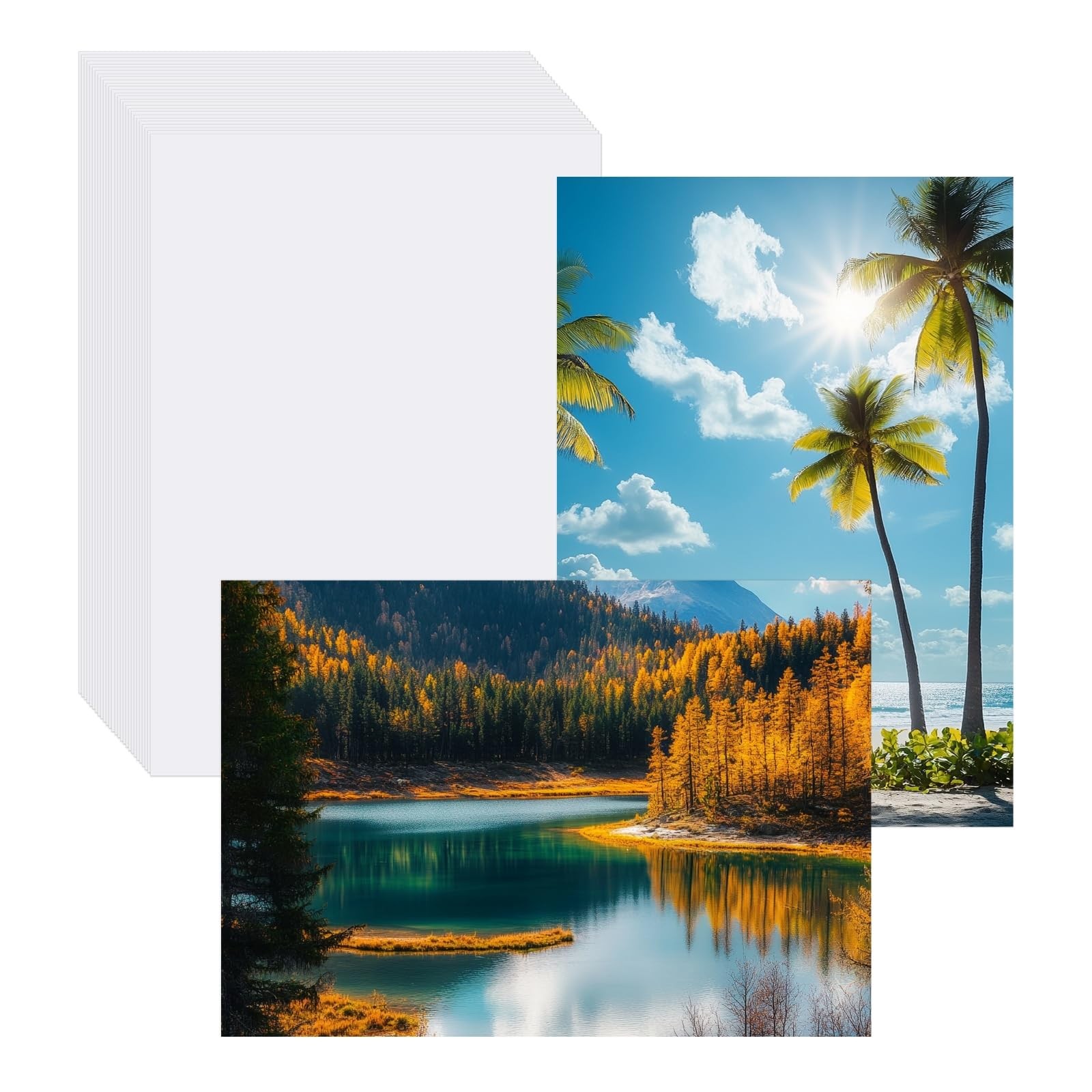 100 Sheets Glossy Photo Paper 240gsm Inkjet Printer Card Stock 3.5×5 Inch