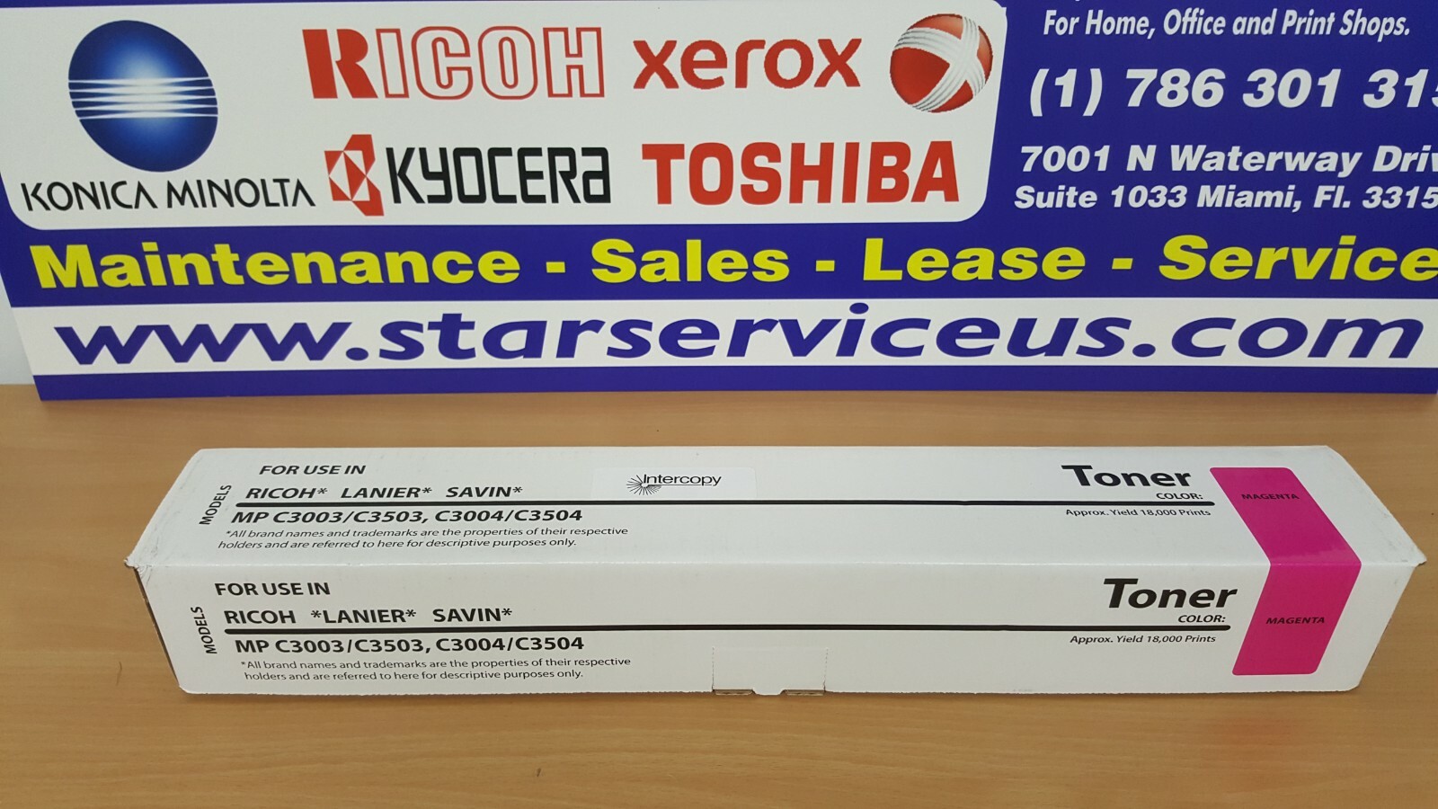 Savin MP C3003 C3503 C3004 C3504 841814, 841818 Magenta Toner