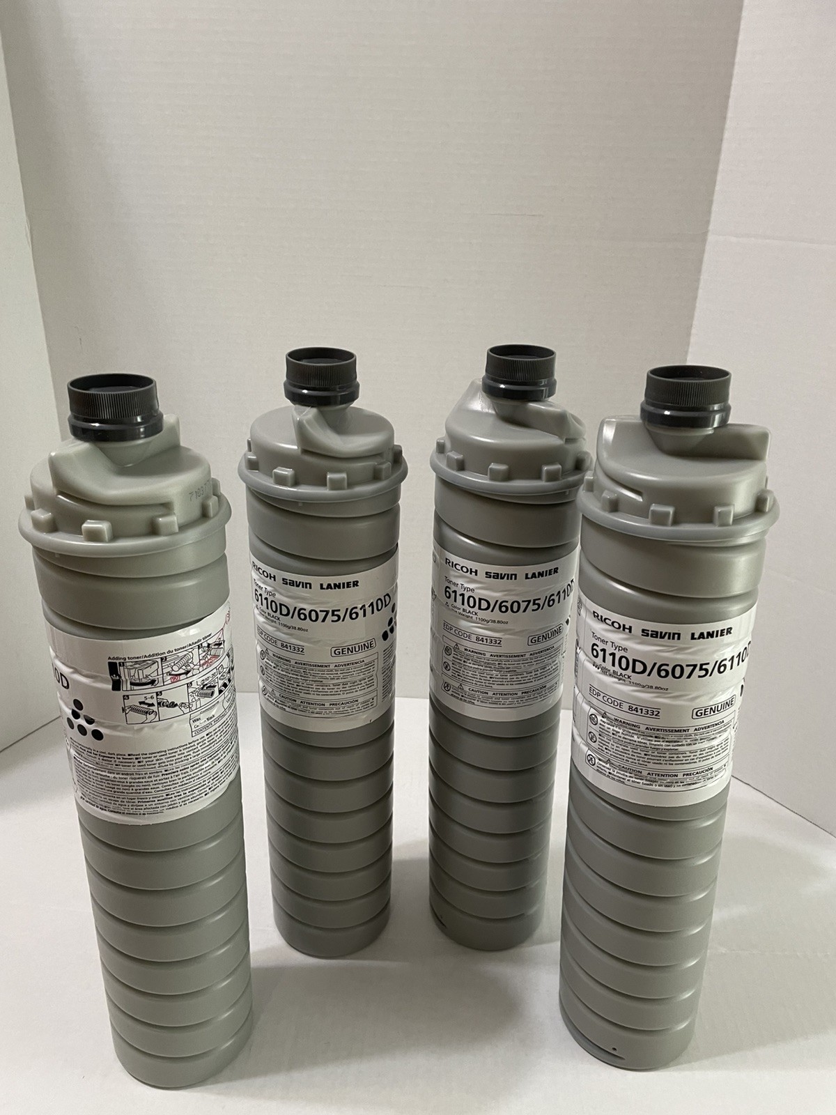 Lot Of 4 Genuine New Ricoh Savin Lanier 6110D/6075 Toner EDP# 841332