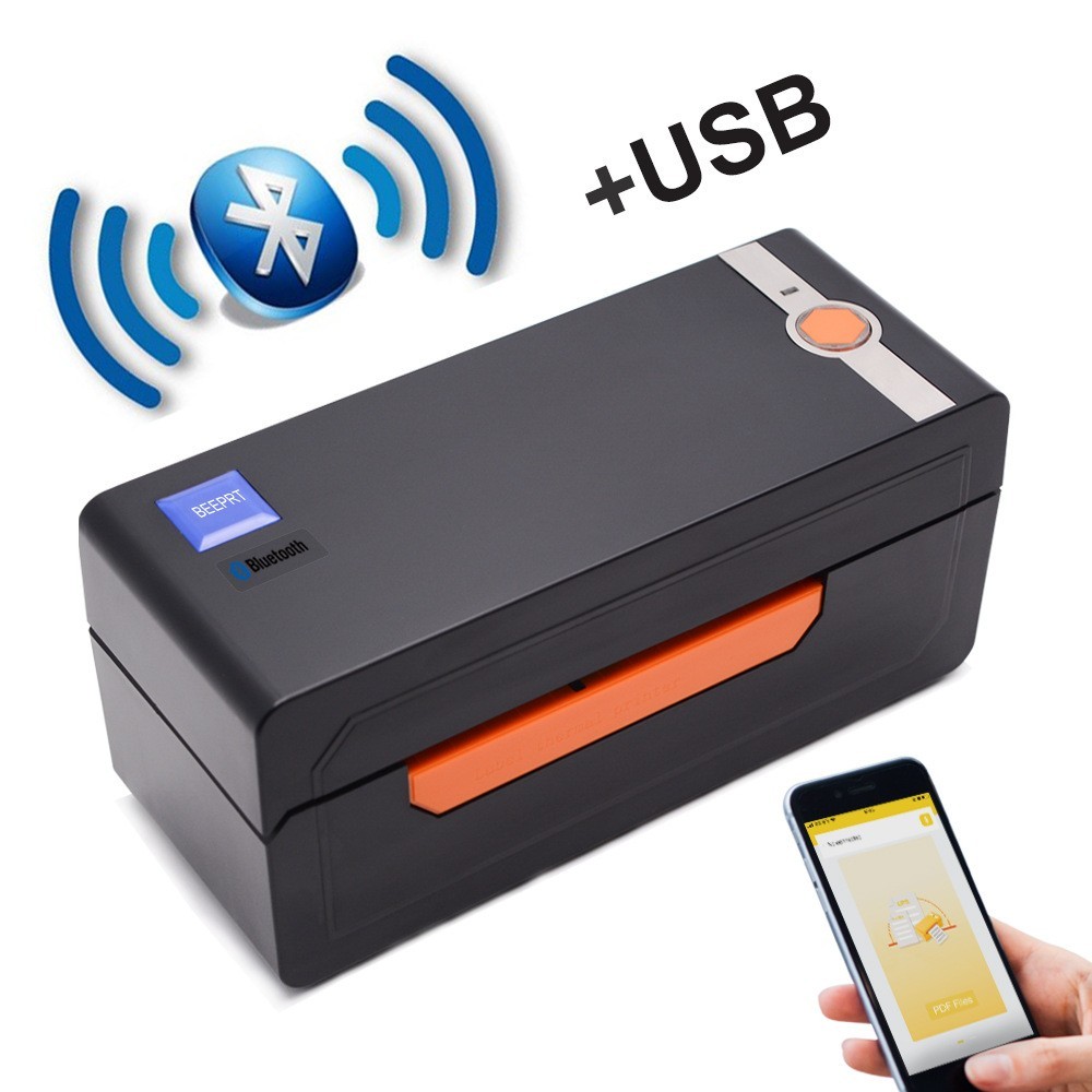 BEEPRT 4×6 Thermal Shipping Label Printer Bluetooth Wireless USB