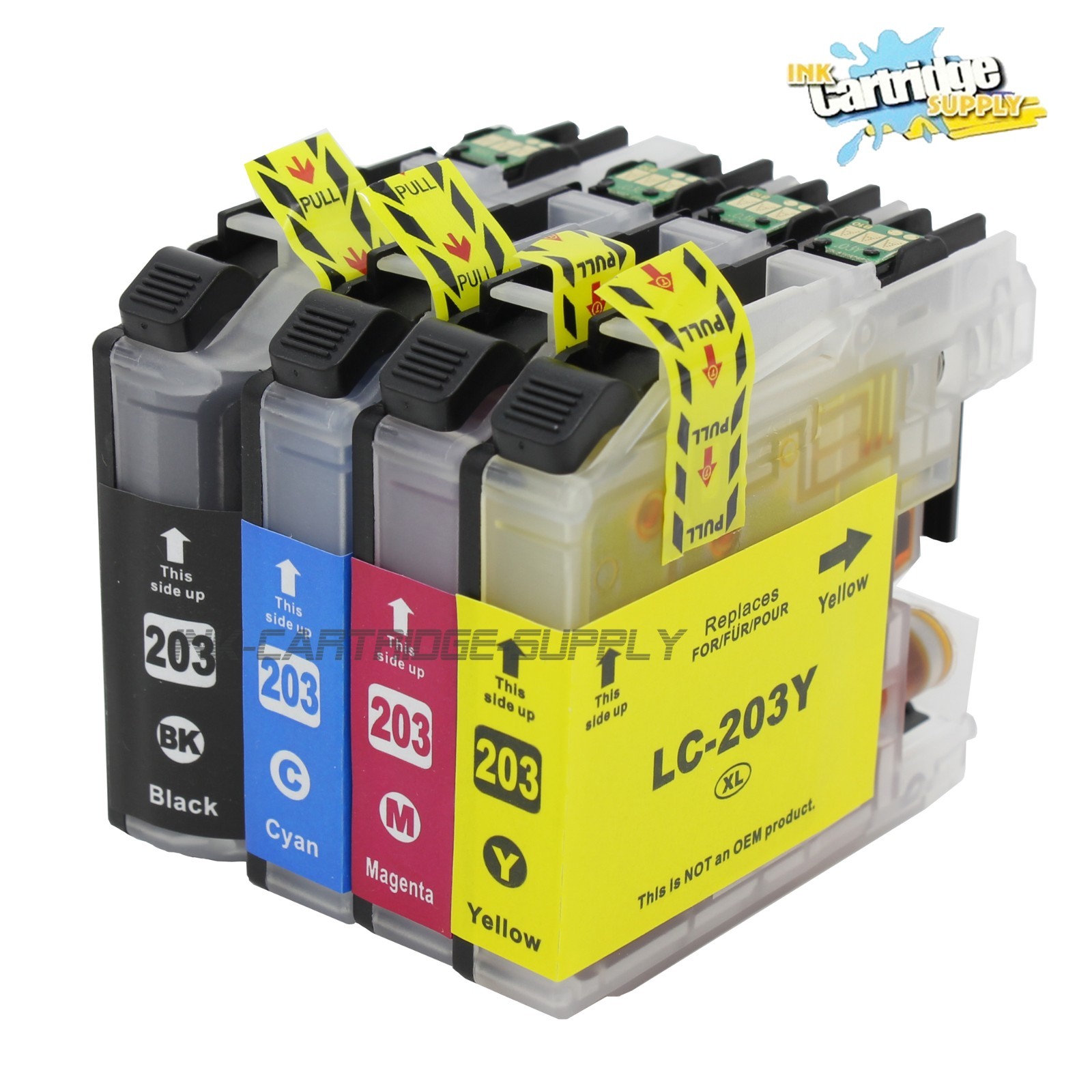 4PK LC203 XL Ink For Brother MFC-J460DW MFC-J480DW MFC-J680DW MFC-J485DW J880DW