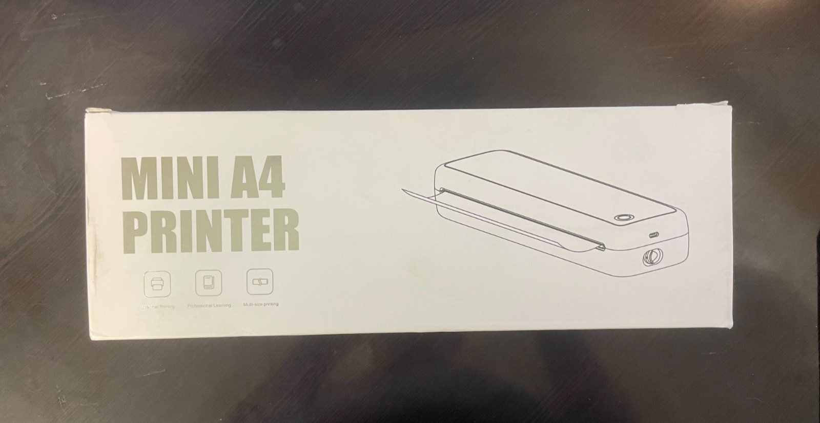 FUN PRINT Black Mini A4 Printer (Thermal Printing, Multi-size Printing, etc.)