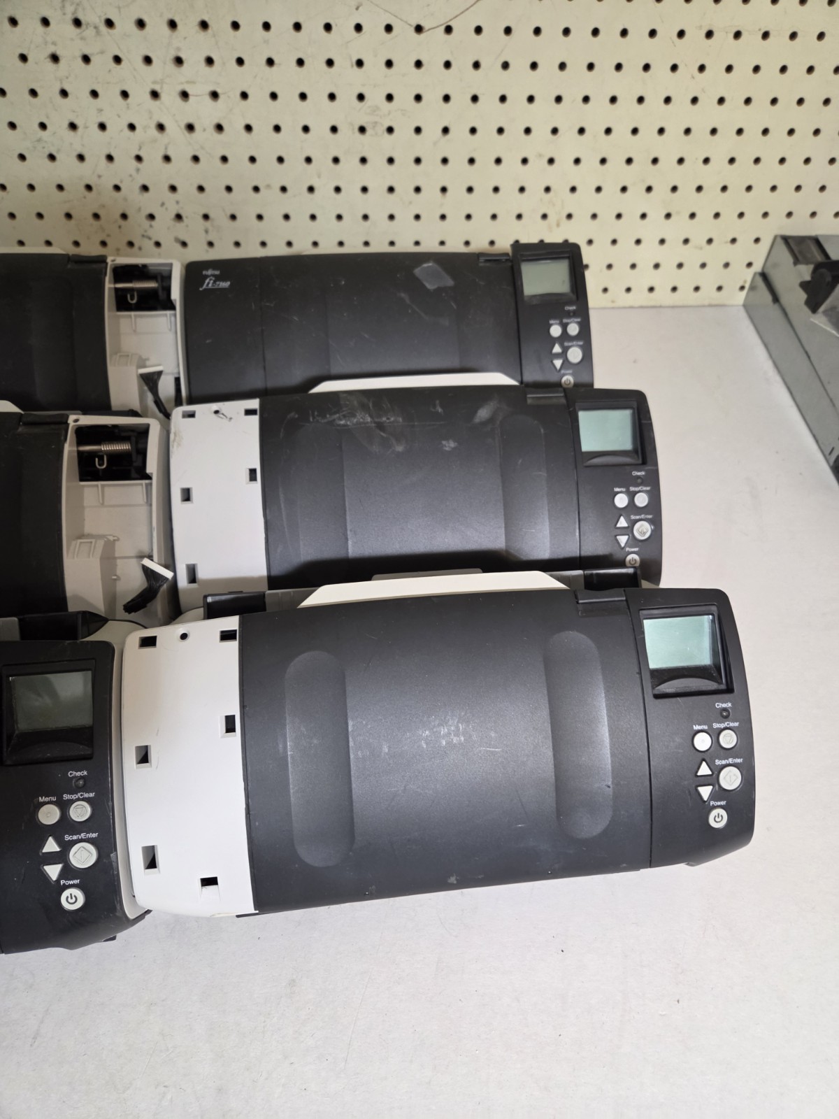 Lot of 6 Fujitsu Fi-7160 Document Scanner PA03670-B055 Missing Parts & Untested