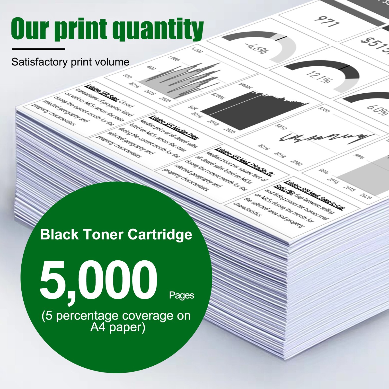 1PK 50F1H00 Toner for Lexmark MS310d MS310dn MS510dn MS610dtn 50F1H00 5000 pages