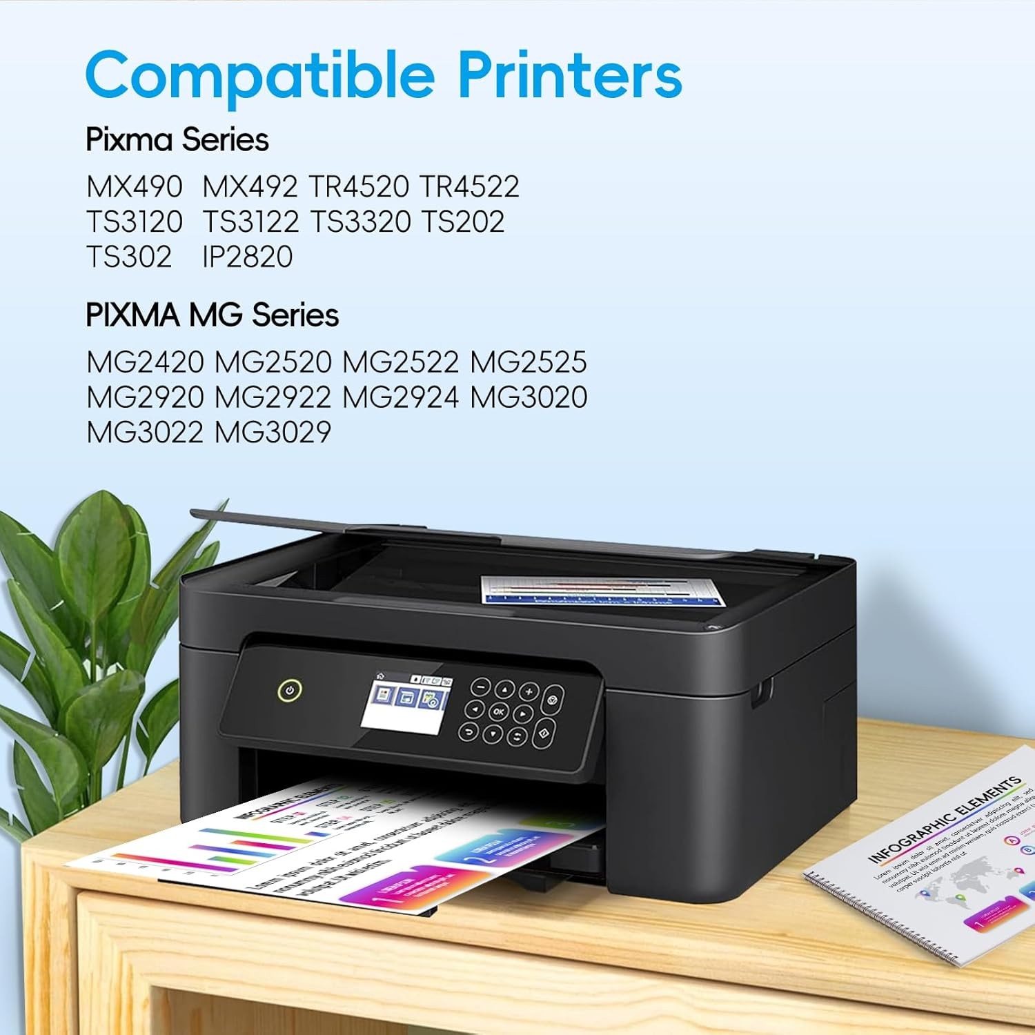 2x PG-245XL CL-246XL Ink Cartridge for Canon PIXMA MG2522 Ink MG2520 MX490 MX492