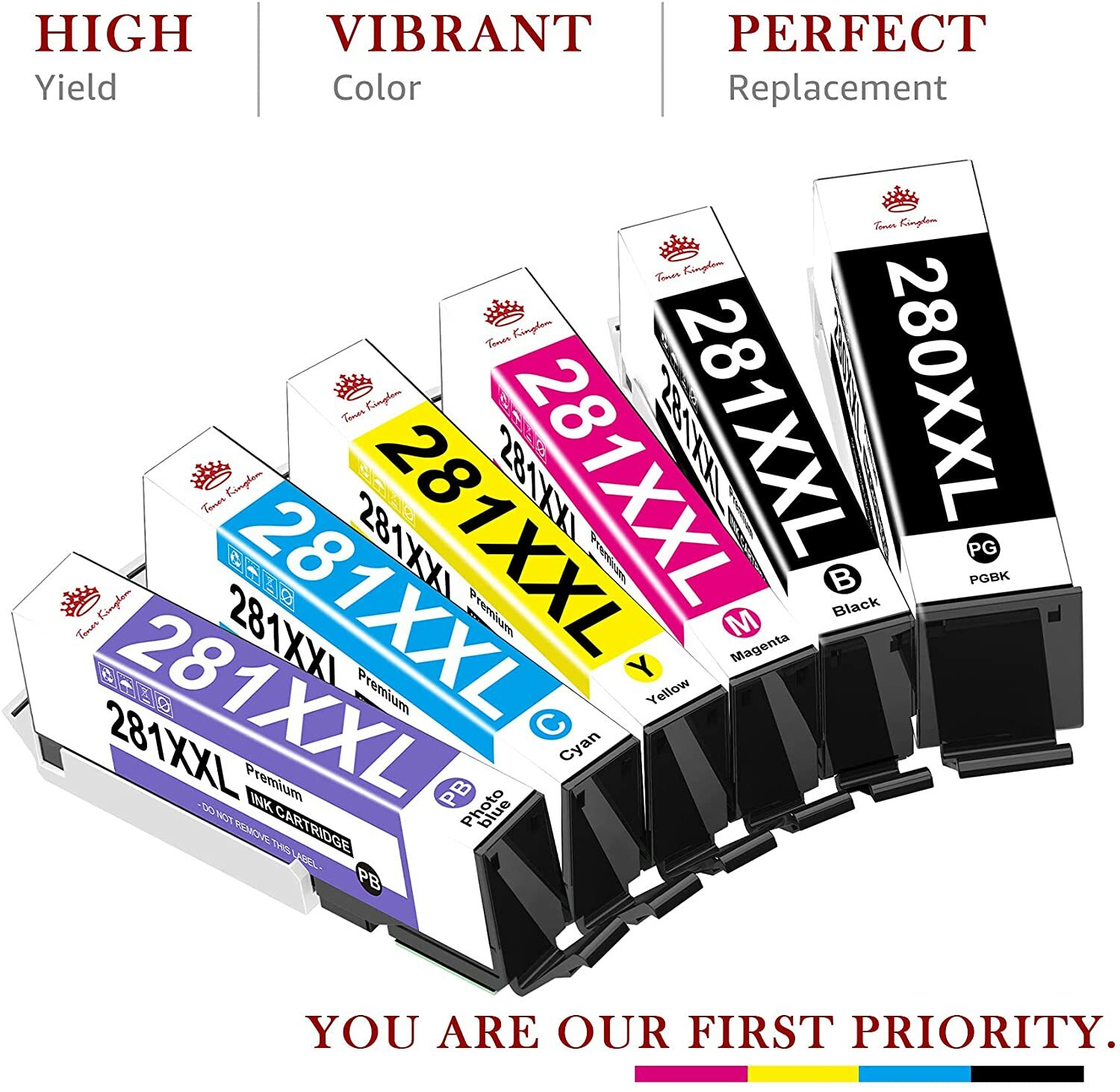 PGI-280 CLI-281 XXL Ink for Canon Pixma TS8220 TR8500 TR8620 TS9120 TR7520 lot