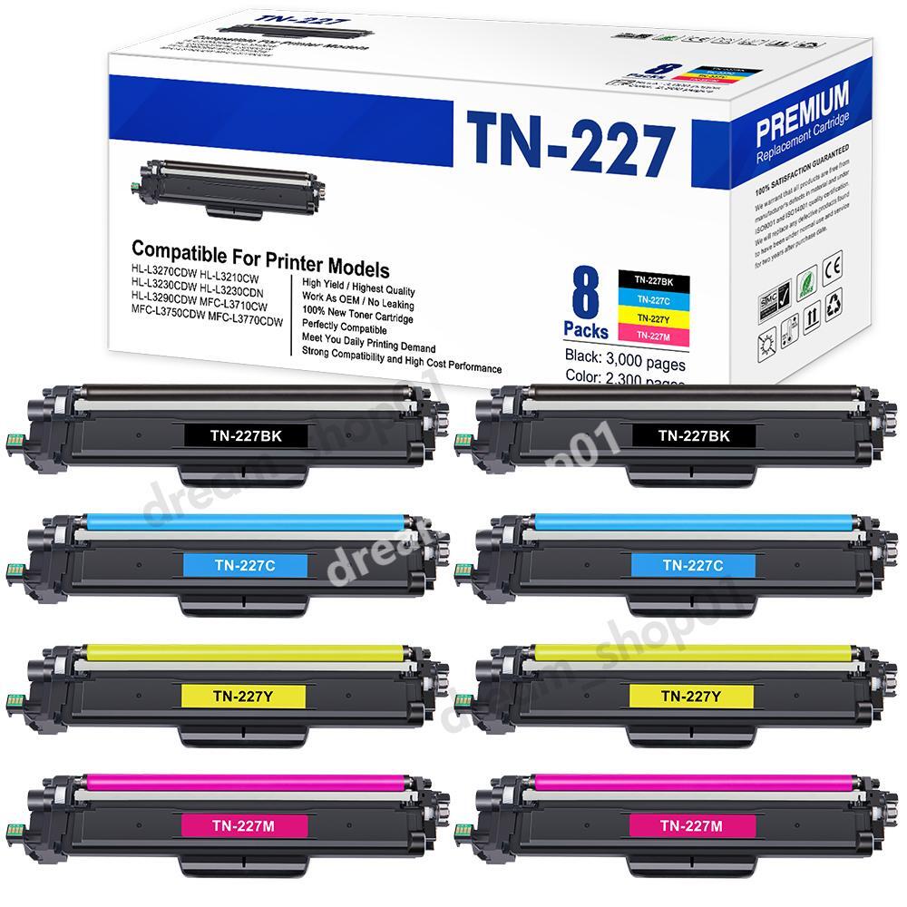 TN227 Toner Cartridge for Brother TN223 MFC-L3770CDW HL-L3290CDW L3270CDW lot