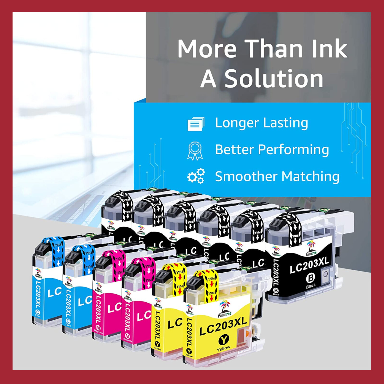12-Pack Compatible Ink Cartridges Replacement for Brother LC203 LC203XL LC201 LC