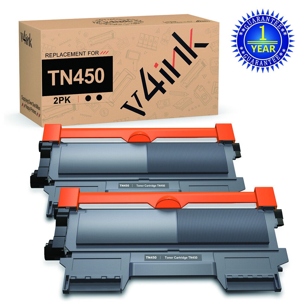 2 Pack TN450 Toner Cartridge High Yield for Brother HL-2280DW 7360N HL-2270DW