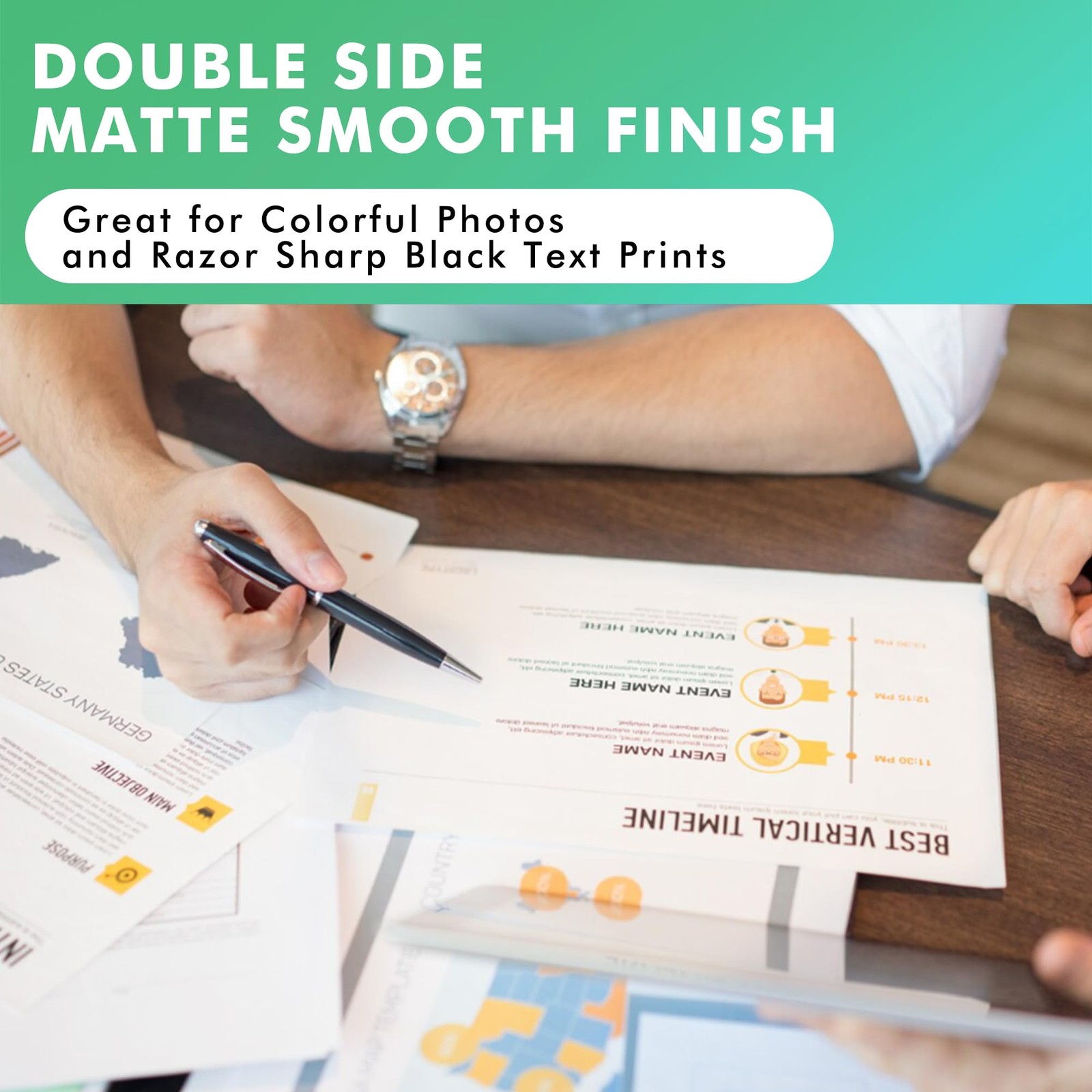 110 Sheets Koala DoubleSided Thin Matte Presentation Paper 13×19 Inch Art