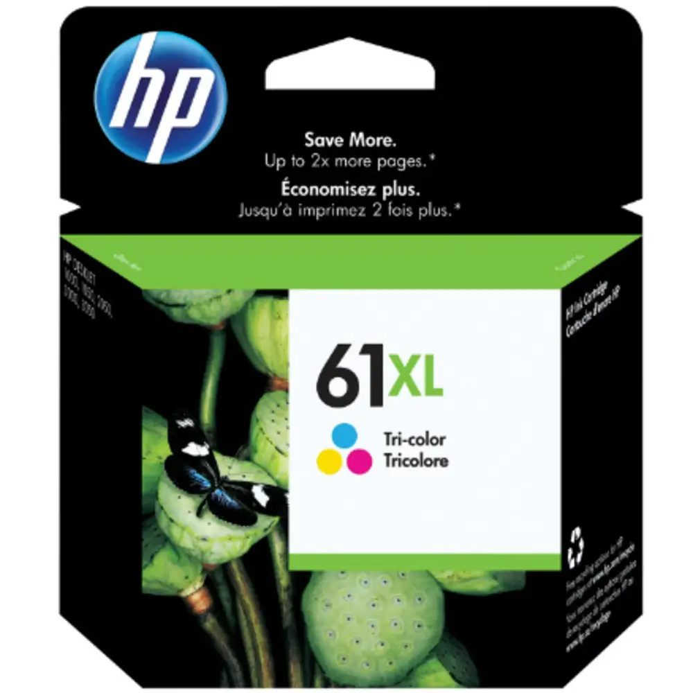 New HP 61XL High Yield Original Ink Cartridge Tri-Color, Expired by May 2024