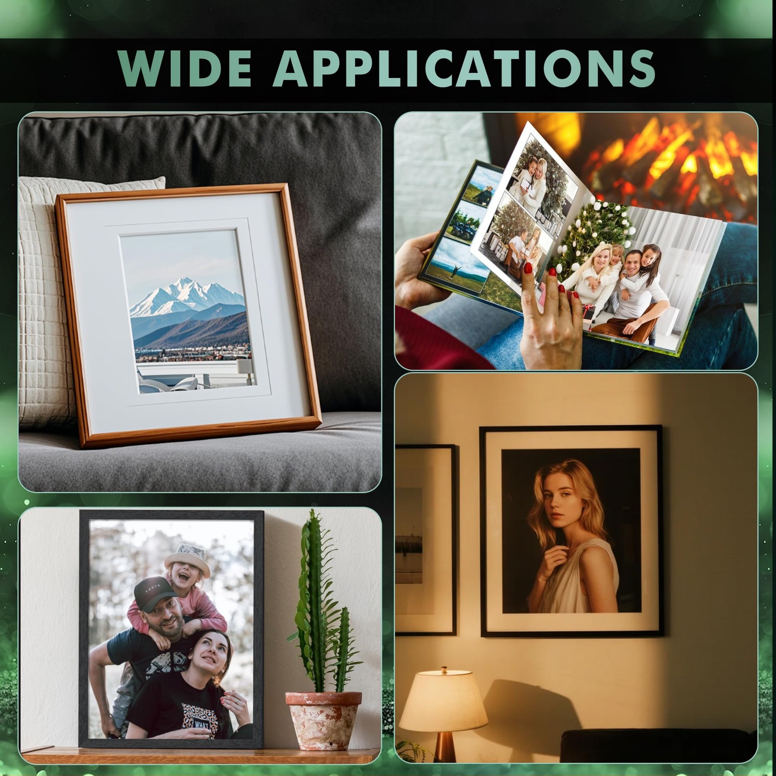 Premium Satin Photo Paper 8.5×11 Inch 72lb Inkjet Single Sided 50 Sheets