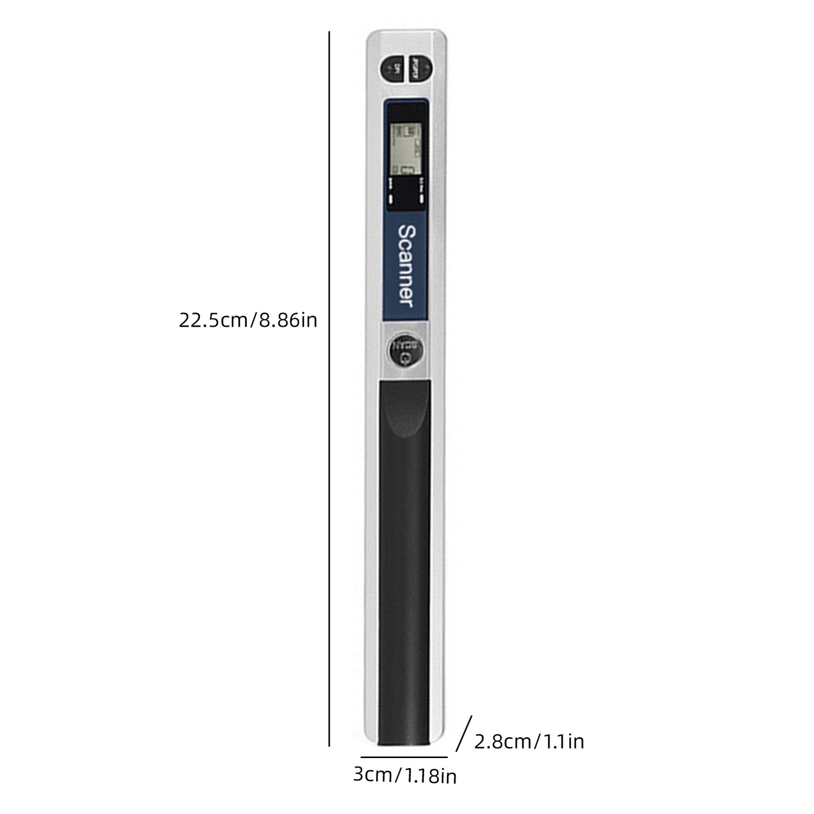 Portable Handheld Wireless Scanner 900DPI A4 LCD Type-C JPG PDF Bag