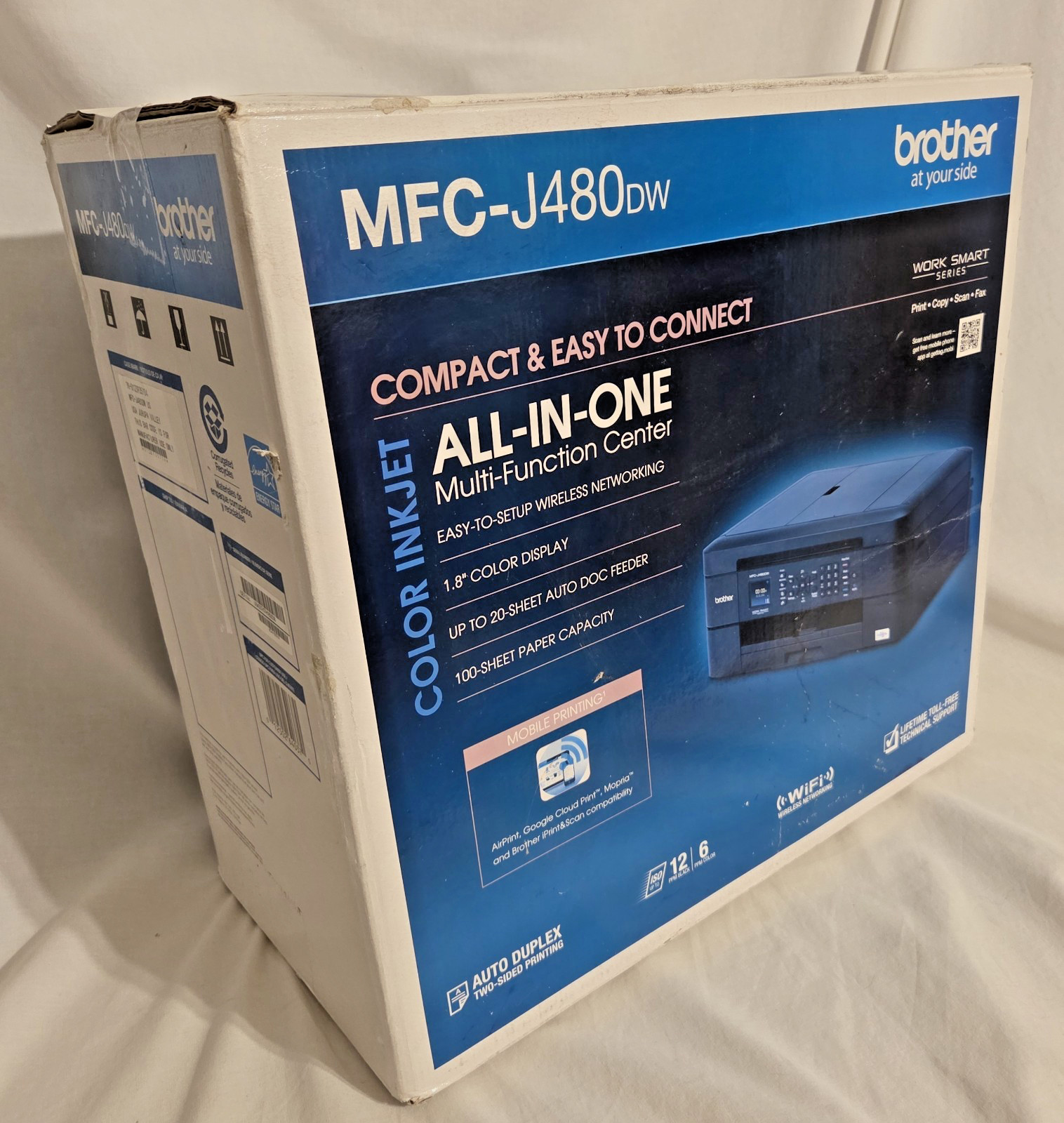 Brother MFC-J480DW Wireless Duplex Color Inkjet All-in-One Printer NEW