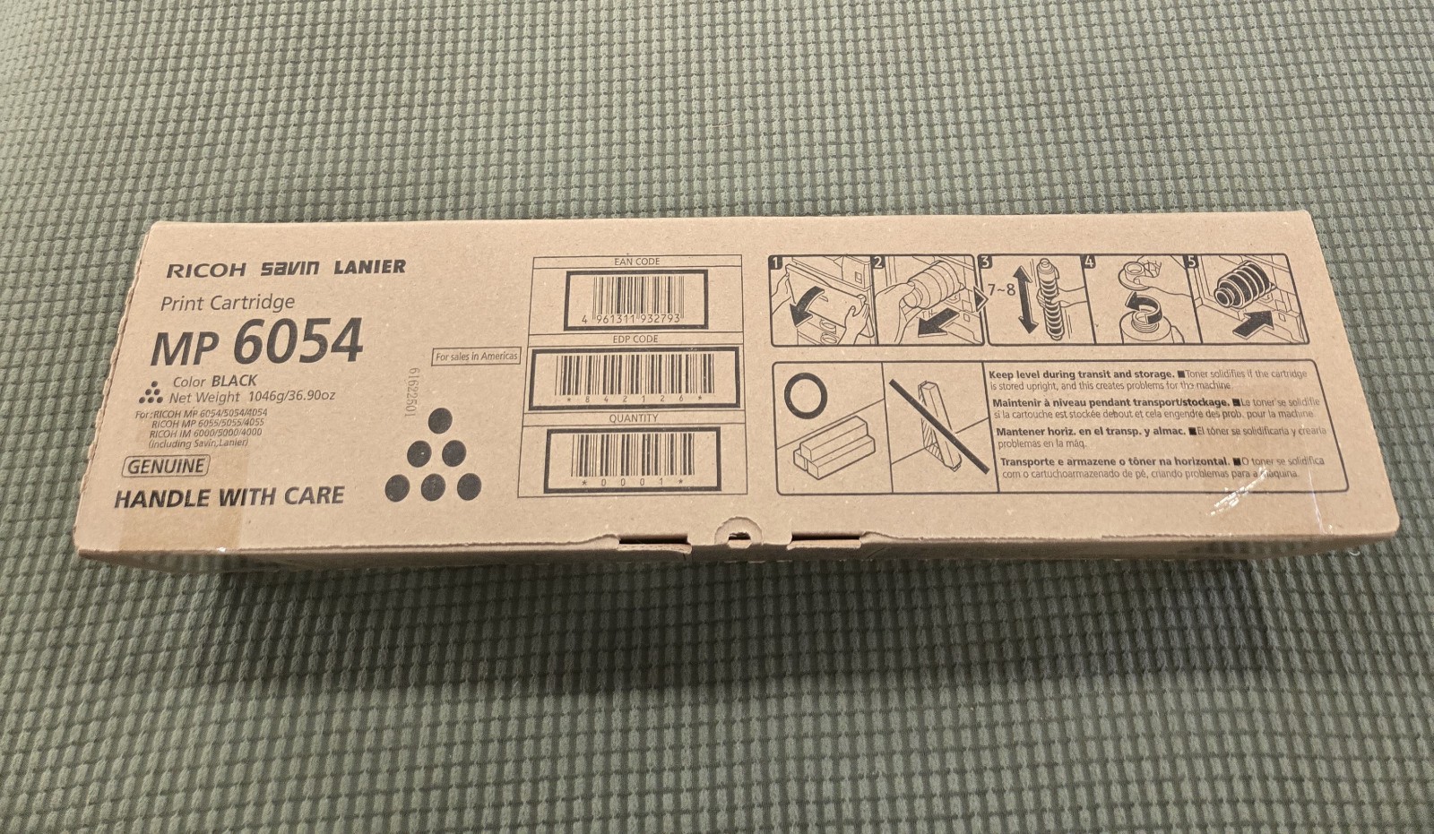 Ricoh Savin MP 6054 Black Toner Cartridge 842126 Genuine New Sealed