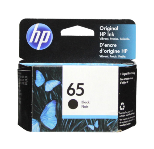 Black Ink Cartridge Genuine New HP 65 N9K04AN Deskjet 3752 3755 3758