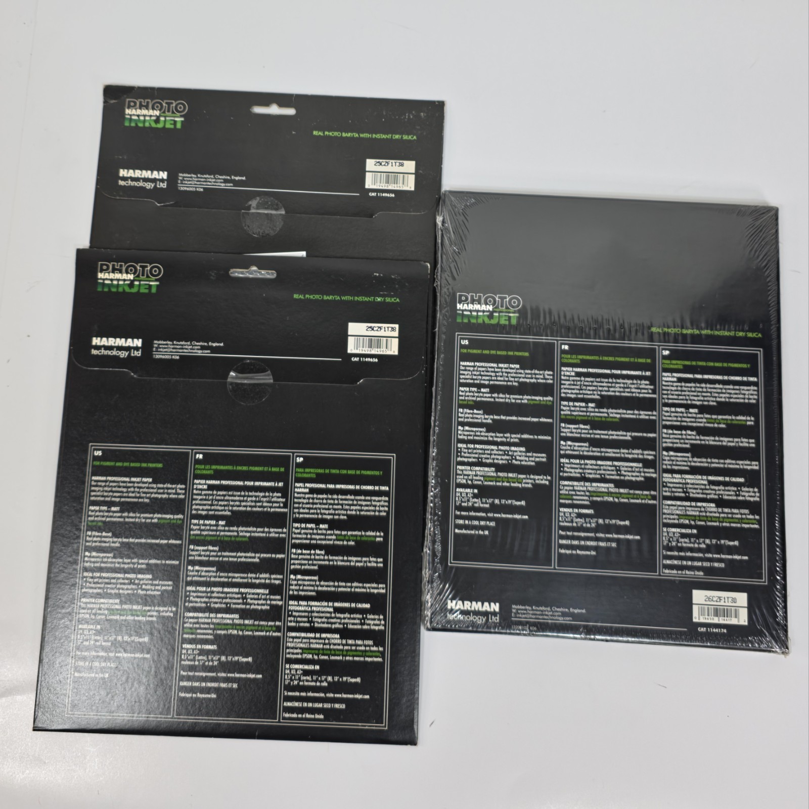Harman Photo Inkjet Matt FB Mp Paper 8.5″x11″ Letter 310gsm 25 Sheets Baryta