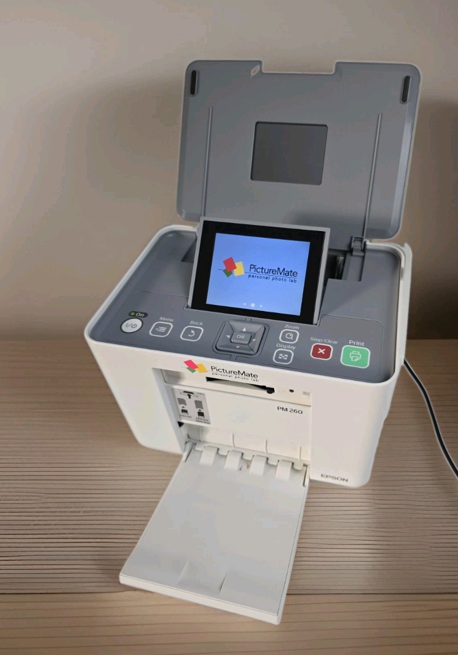 Epson PictureMate PM 260 Personal Photo Lab Digital Portable Printer W/ Pwr Cord