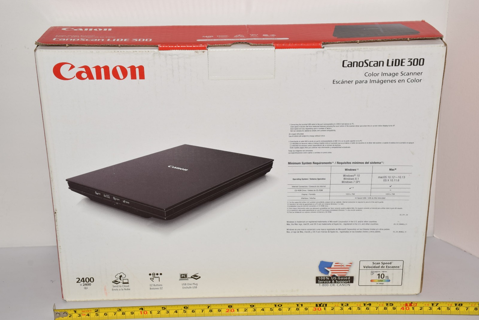 Canon CanoScan LiDE 300 Flatbed Color Image Scanner 2400 dpi – New Open Box USB