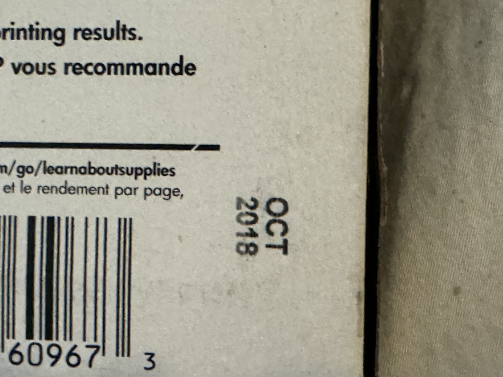 HP 951 Ink Cartridges-C/M/Y- expired in 2018