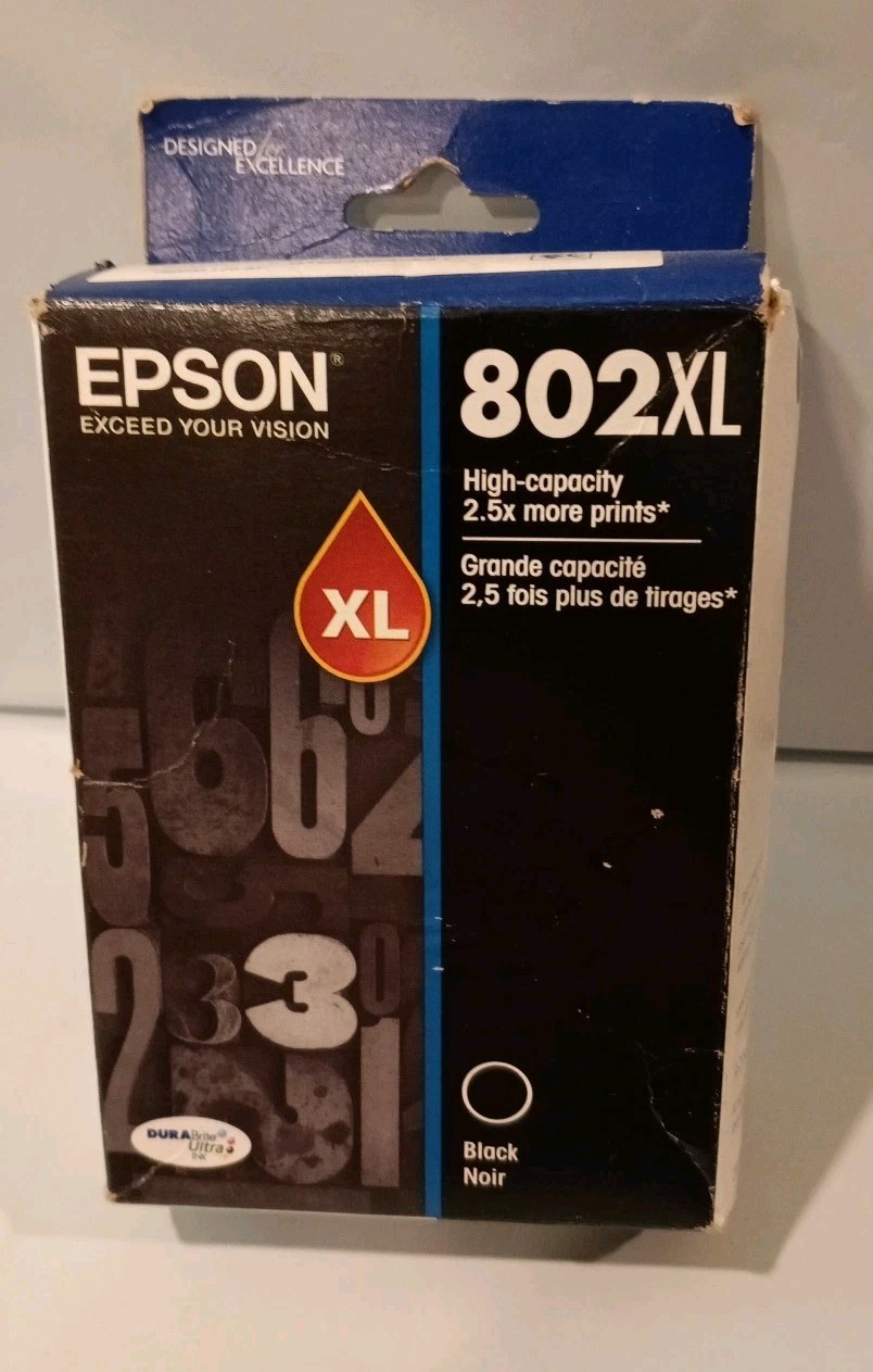 Genuine Epson 802XL – Black Ink Catridge ( 7/2026)