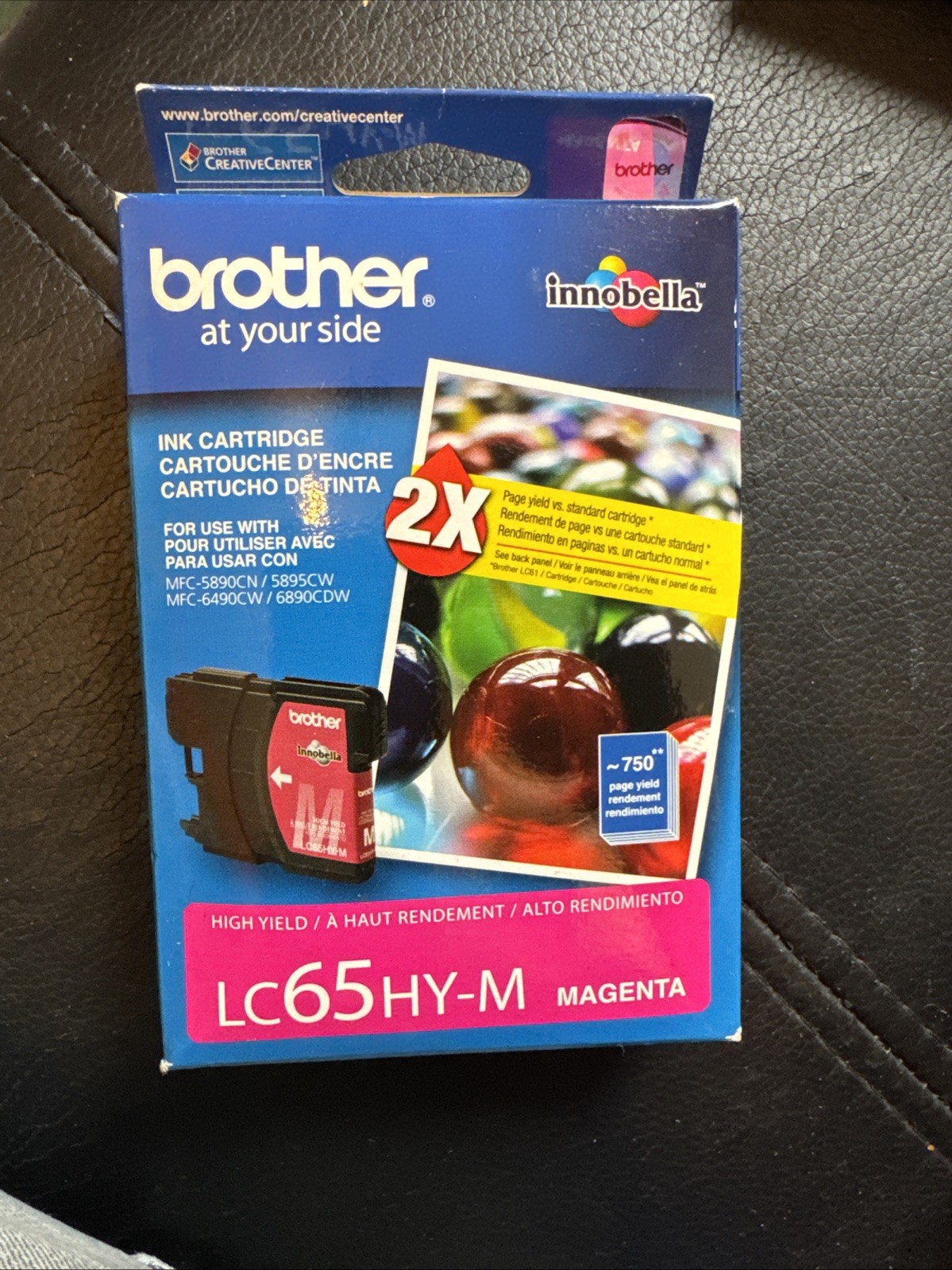 Brother LC65HY-M Innobella High-Yield Ink Magenta MFC-5890CN,MFC-5895CW,6490 NEW