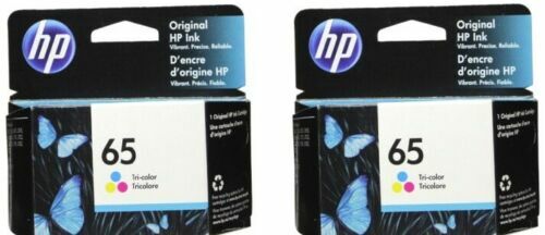 Twin HP 65 Genuine Color ink Combo Ink Cartridges New Exp 2023
