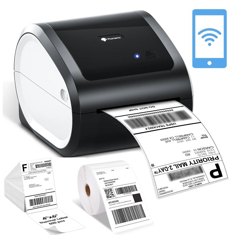 Phomemo Bluetooth Thermal Label Printer 4×6 Shipping Label Maker for Package Lot