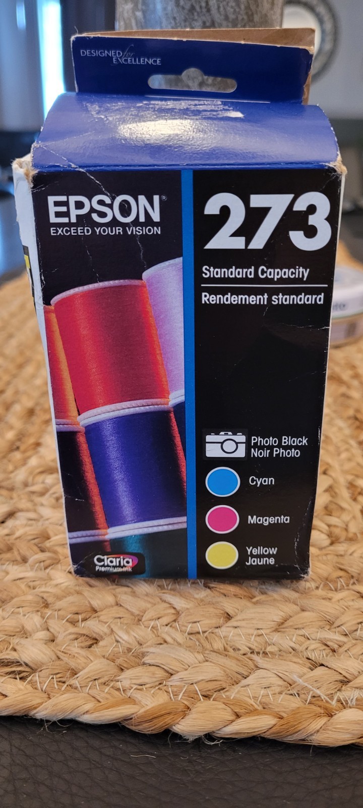 EPSON 273 STANDARD CAPACITY COLORED INK CARTRIDGES REFILLS NEW IN BOX C M Y