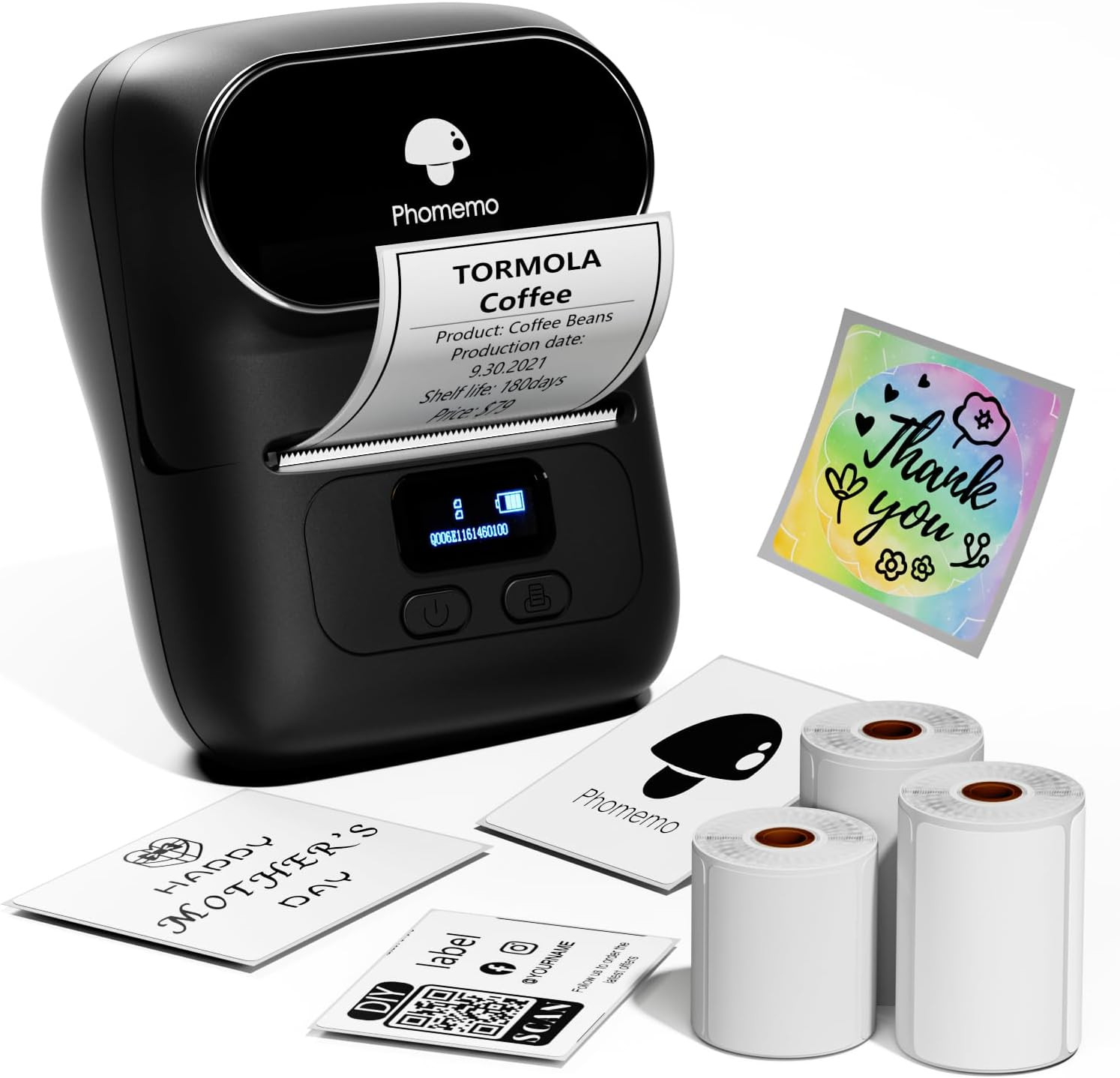 Label Maker – M110 Address Label Printer Bluetooth Thermal Printer for Business,