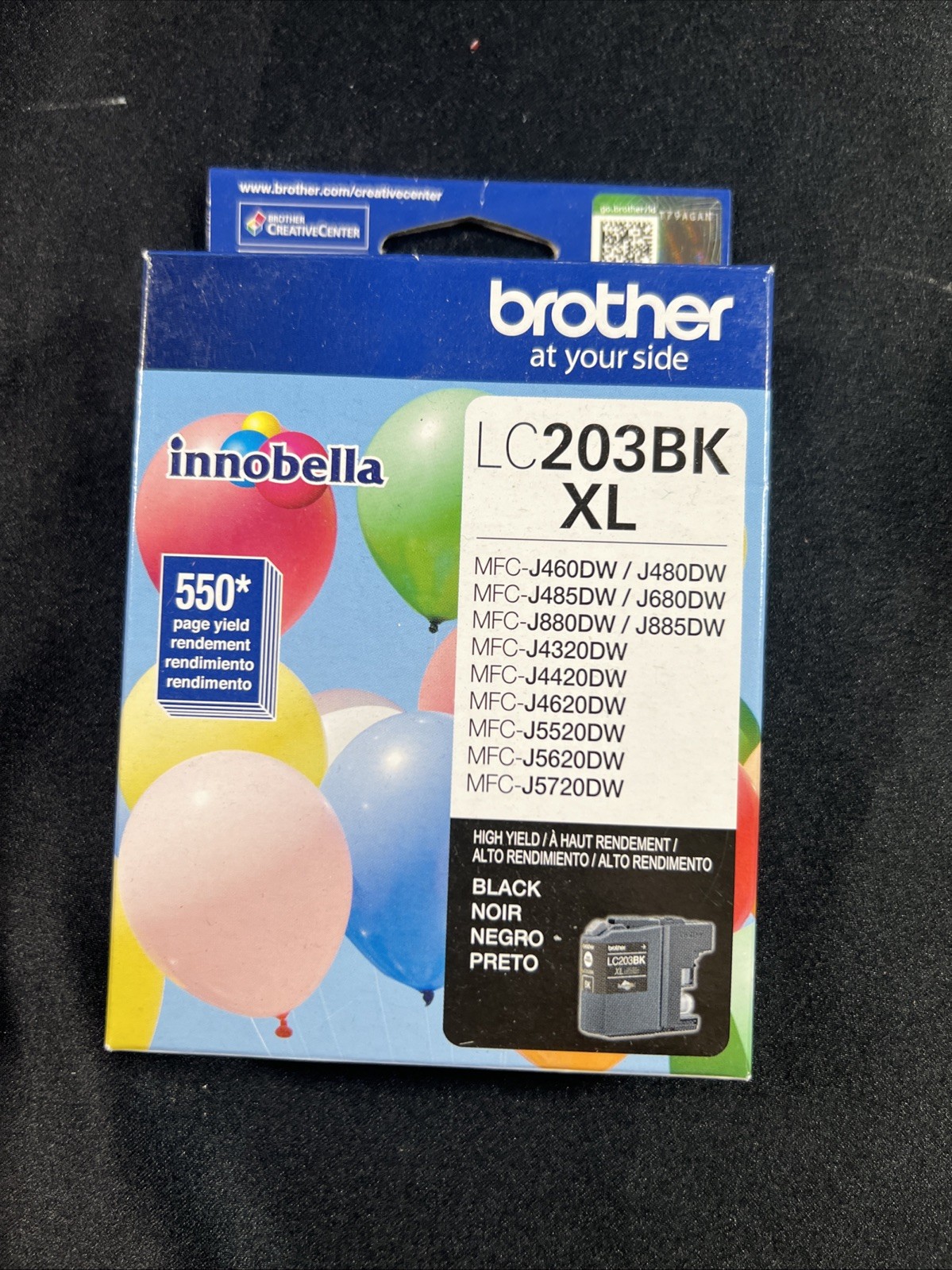 Genuine Brother LC203BK XL High Yield Ink Cartridge – Black – Sealed