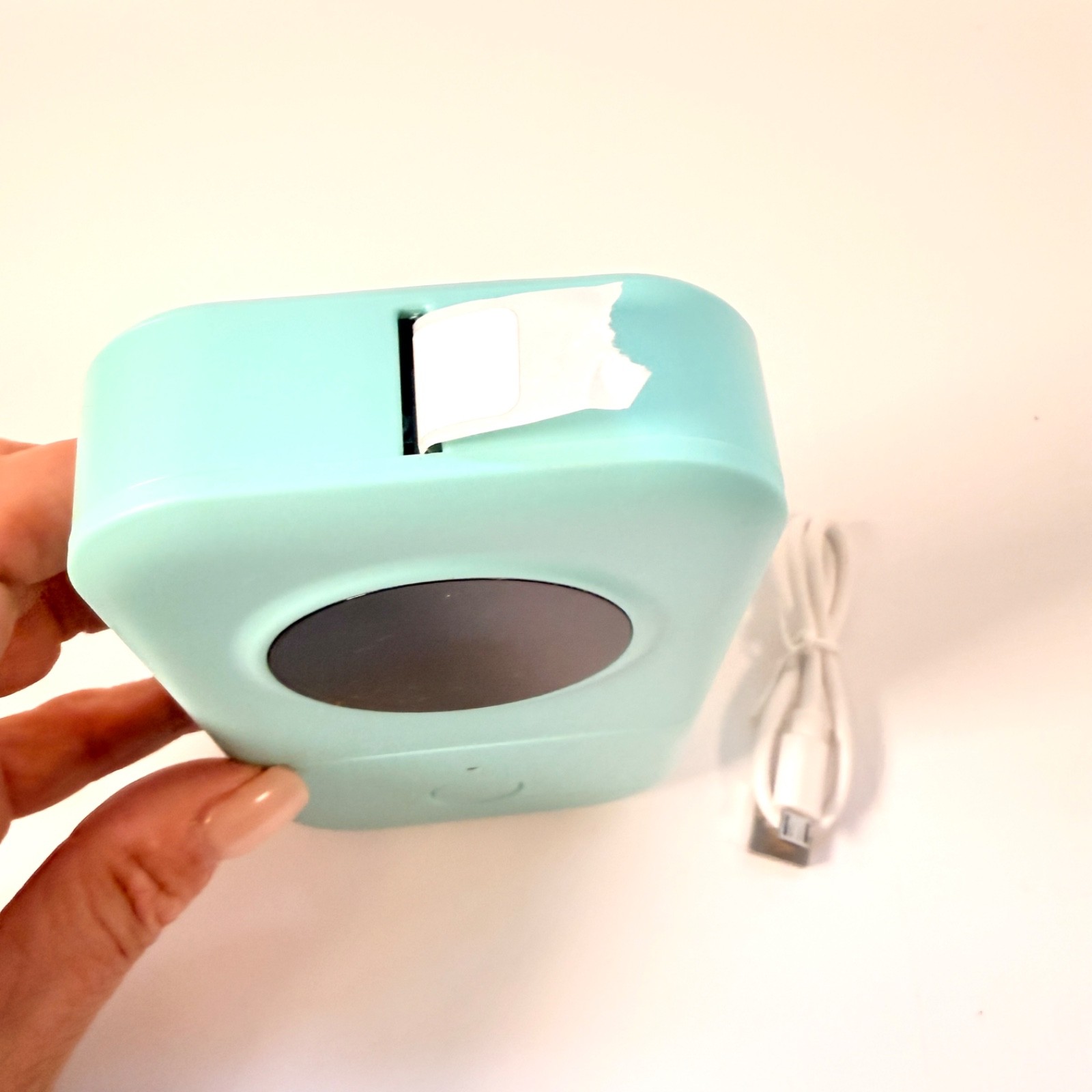Smart Mini Label Maker Phomemo D30 Green Aqua Inkless Portable Smart App