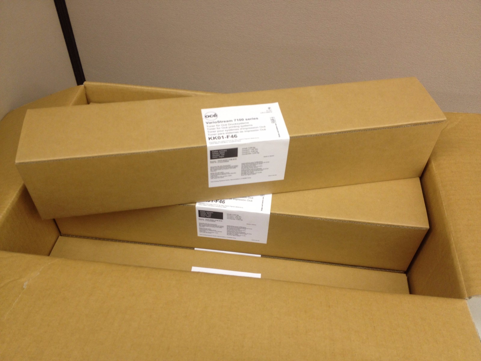 CASE of 6 OCE VarioStream 7100 Series Toner 1.87lb VS7100 KK01-F46 2100039666